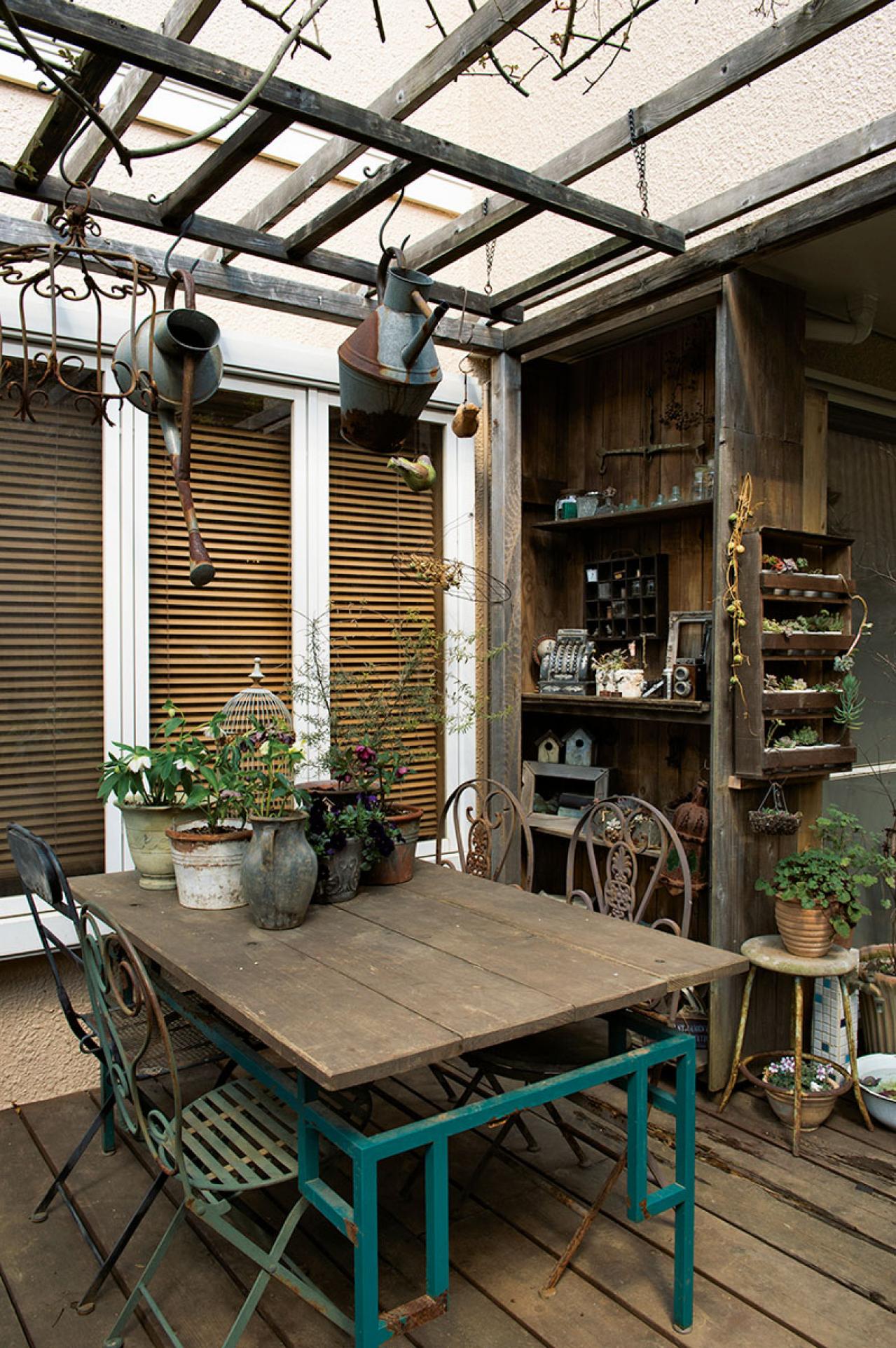 【クリスマスローズの庭実例】白や紫の落ち着いた花色の花壇＆和の植物とクリスマスローズが調和するガーデン【ガーデニング】（画像5）