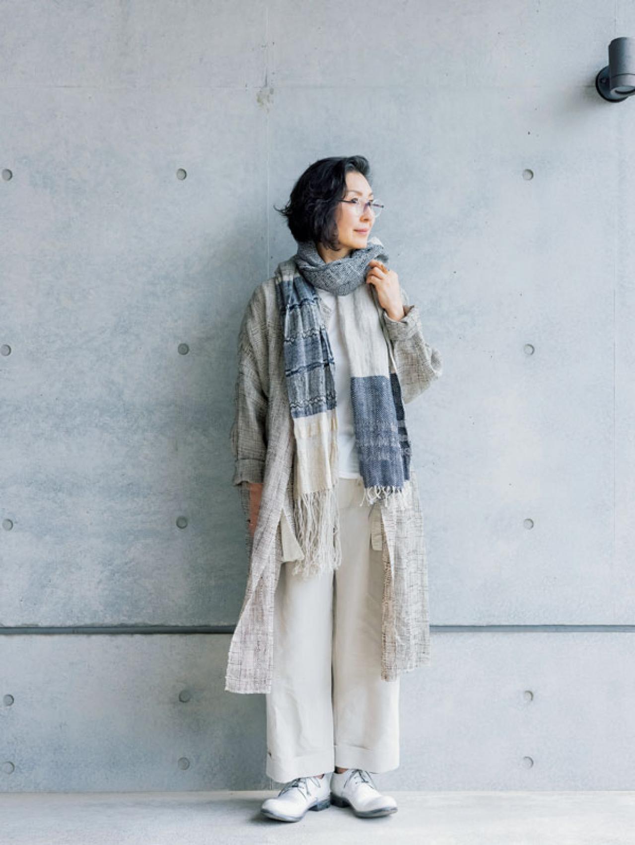 中嶋美穂さんの【めがねがポイント】のコーデ10スタイル。マチュア世代めがねスタイル第6回（画像7）