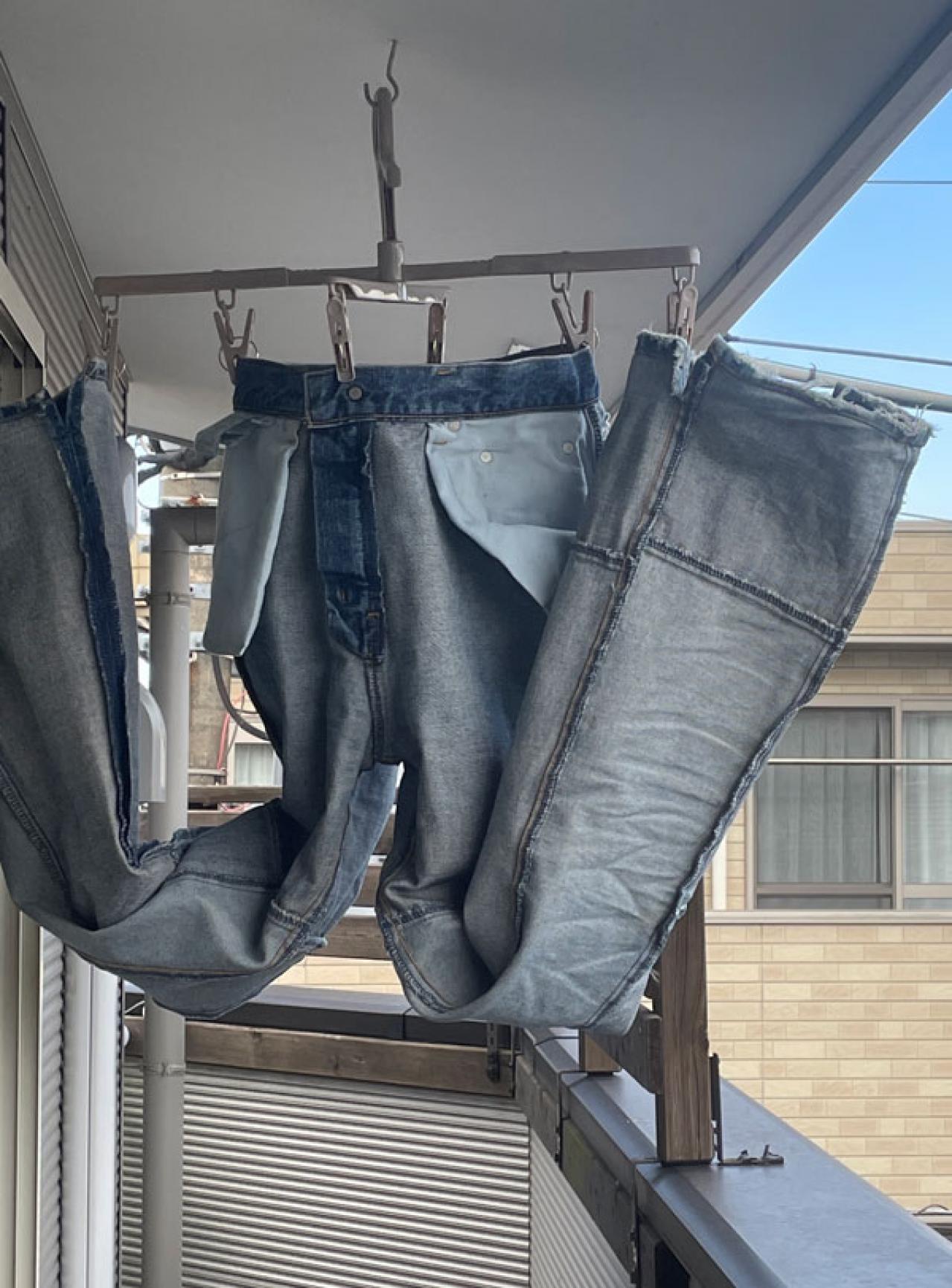 ジーンズが速乾！【スリコ】のハンガーは乾燥機でクシャクシャになるものがきれいに乾く（画像4）