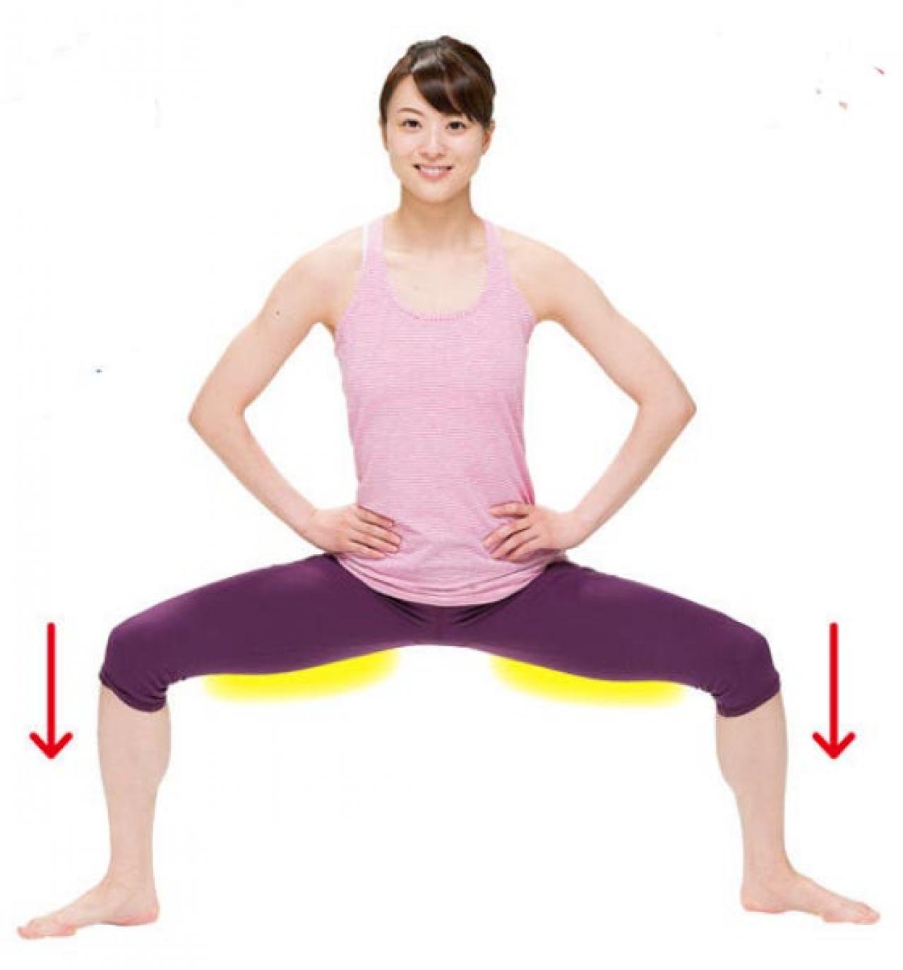 腰痛がある人でもできる「プリエ・スクワット」尿漏れにも効果絶大！（画像3）