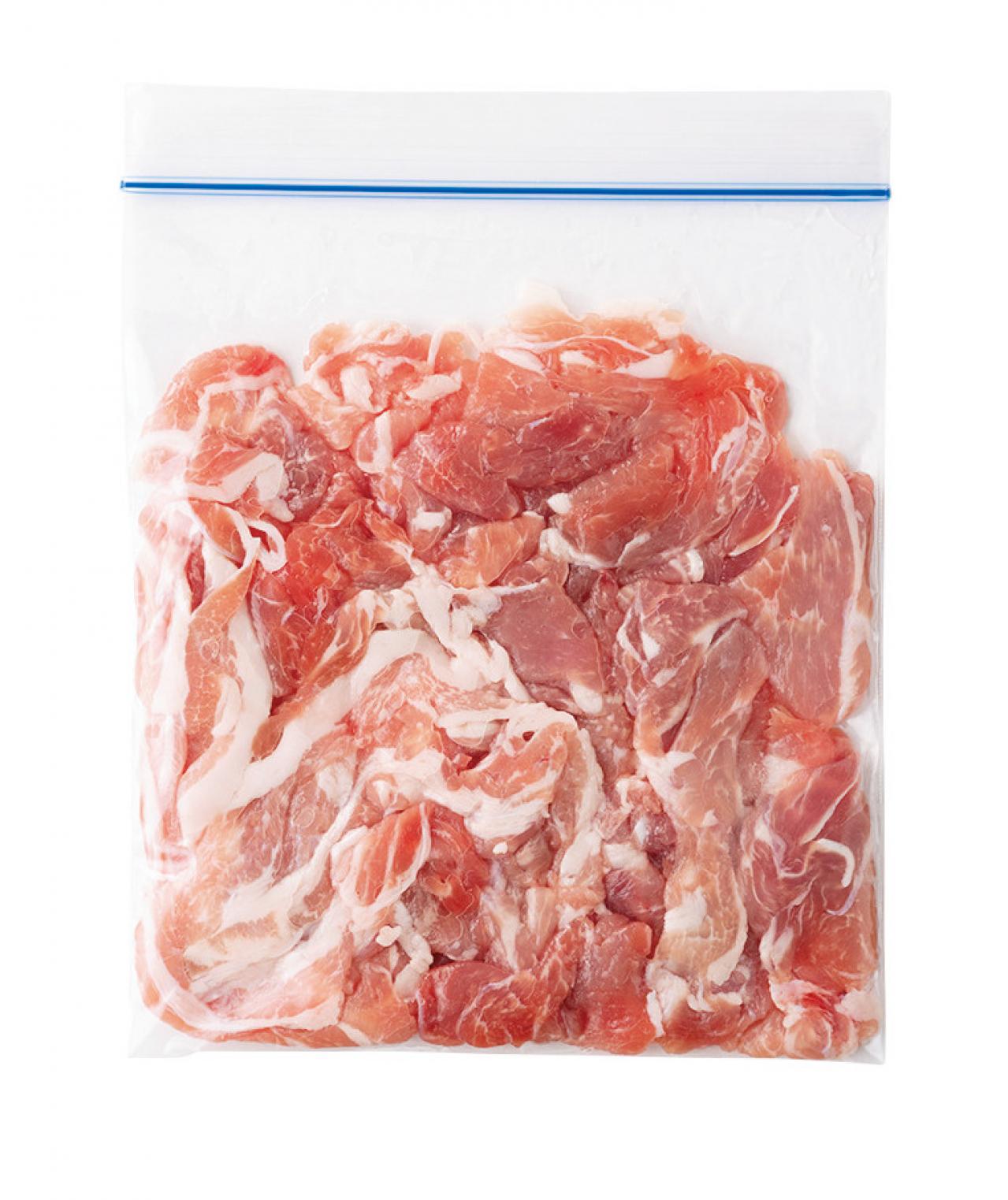 長期間保存できて、うまみもアップ！　豚薄切り肉の【塩＋油で下味冷凍】【2023年レシピ部門人気記事TOP5】（画像7）