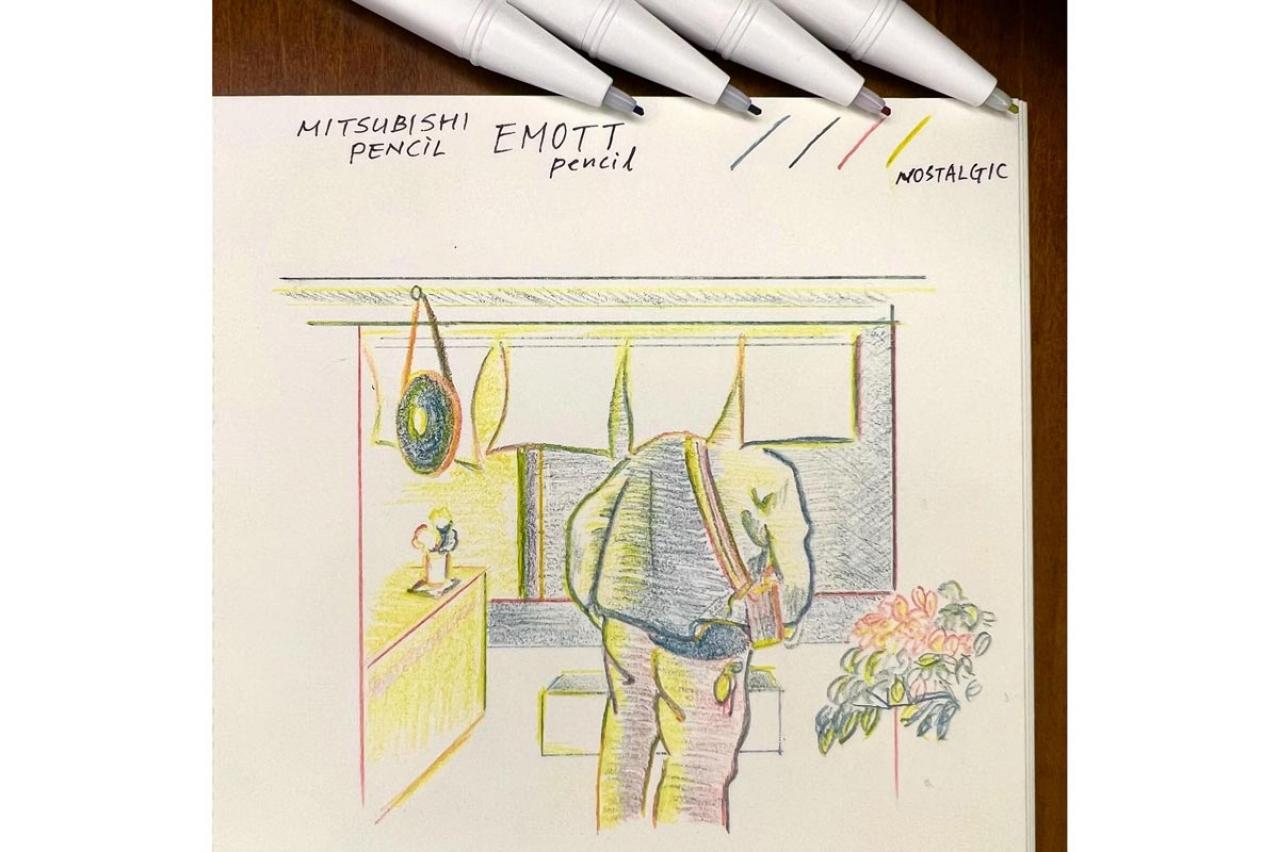 4色で楽しむカラー芯シャープペンシルが話題！　カードやはがきを飾るテクを小日向 京さんが伝授