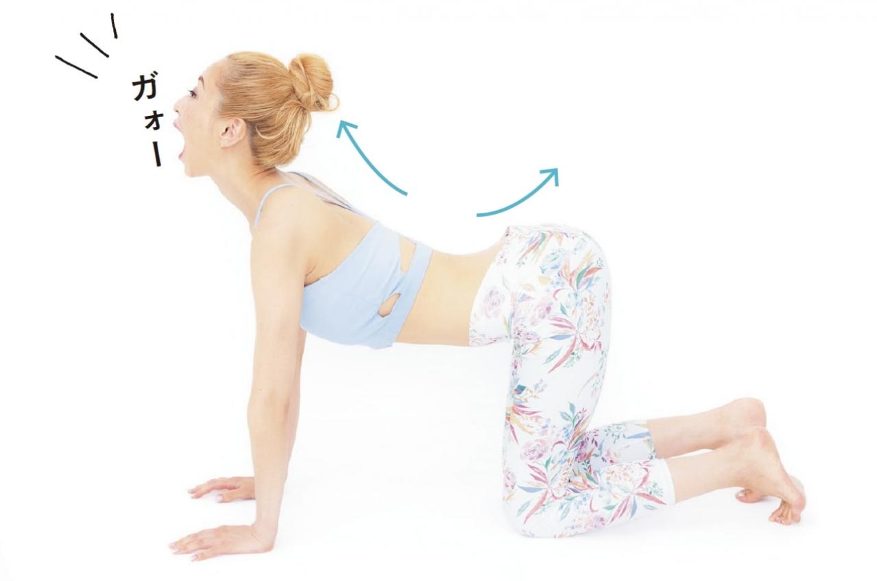 50代もOK！引き締めポーズで美尻に！ayaさんの動物ヨガで心も体もスッキリ（画像6）