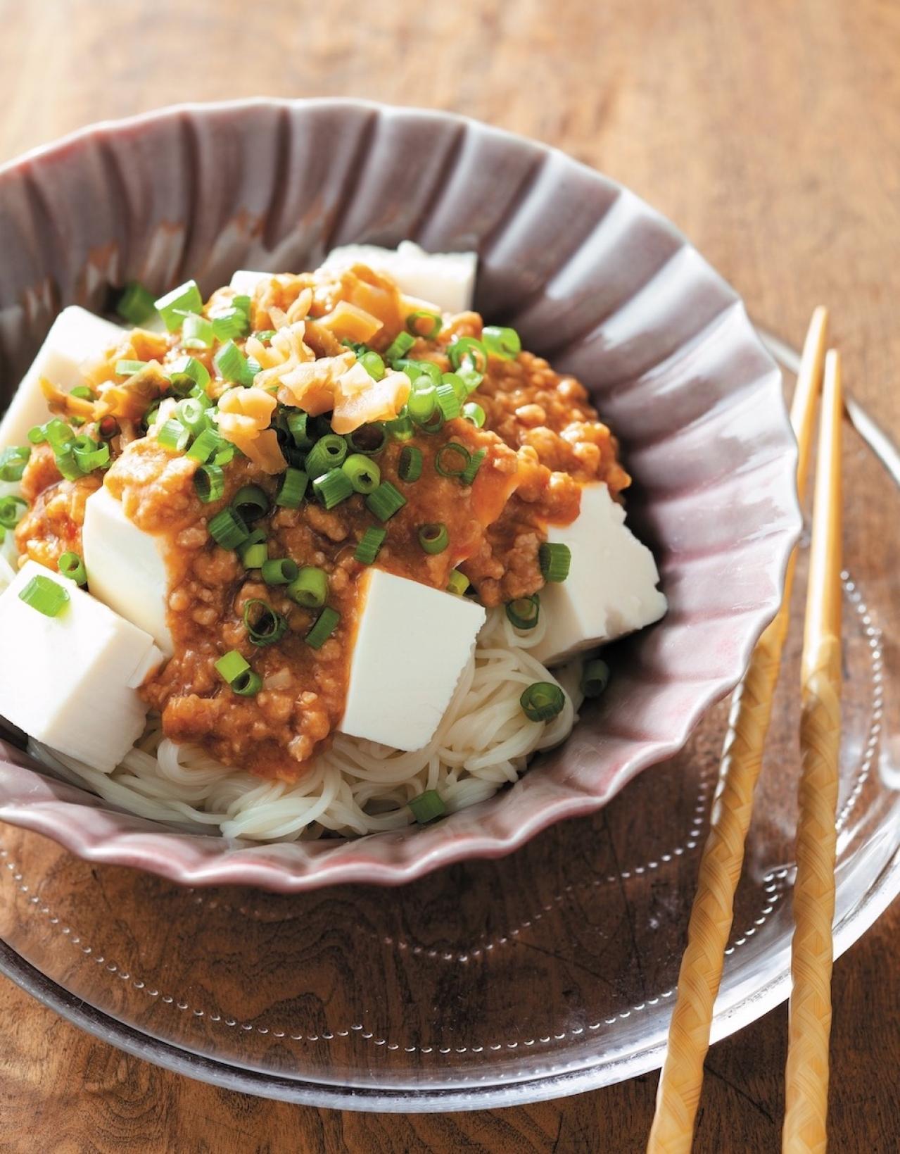 簡単【和えそうめん】レシピ2選「肉みそやっこ」「たらこ和え」。腹もちがよくて一皿で大満足（画像2）