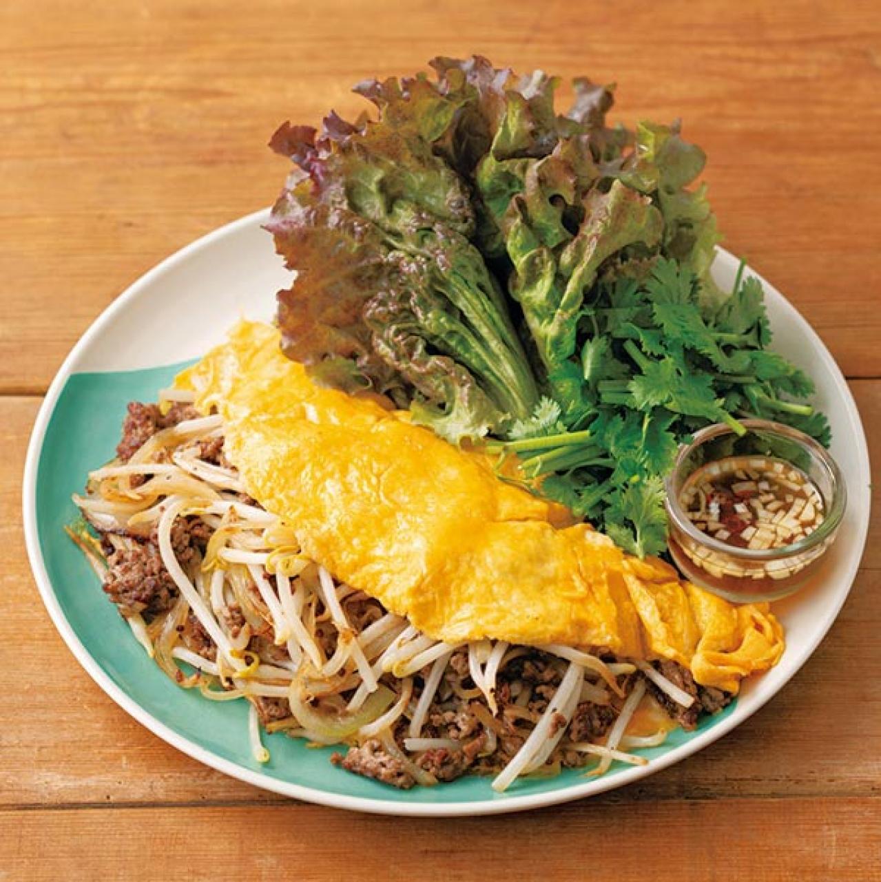 【節約＆糖質オフレシピ】もやしたっぷりのおかず2選「豚しゃぶ」「ベトナム風卵包み」（画像3）