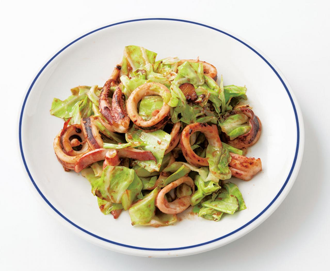 【節約＆糖質オフレシピ】キャベツのボリュームおかず2選「いかのわたいため」「カレー風味サラダ」（画像2）