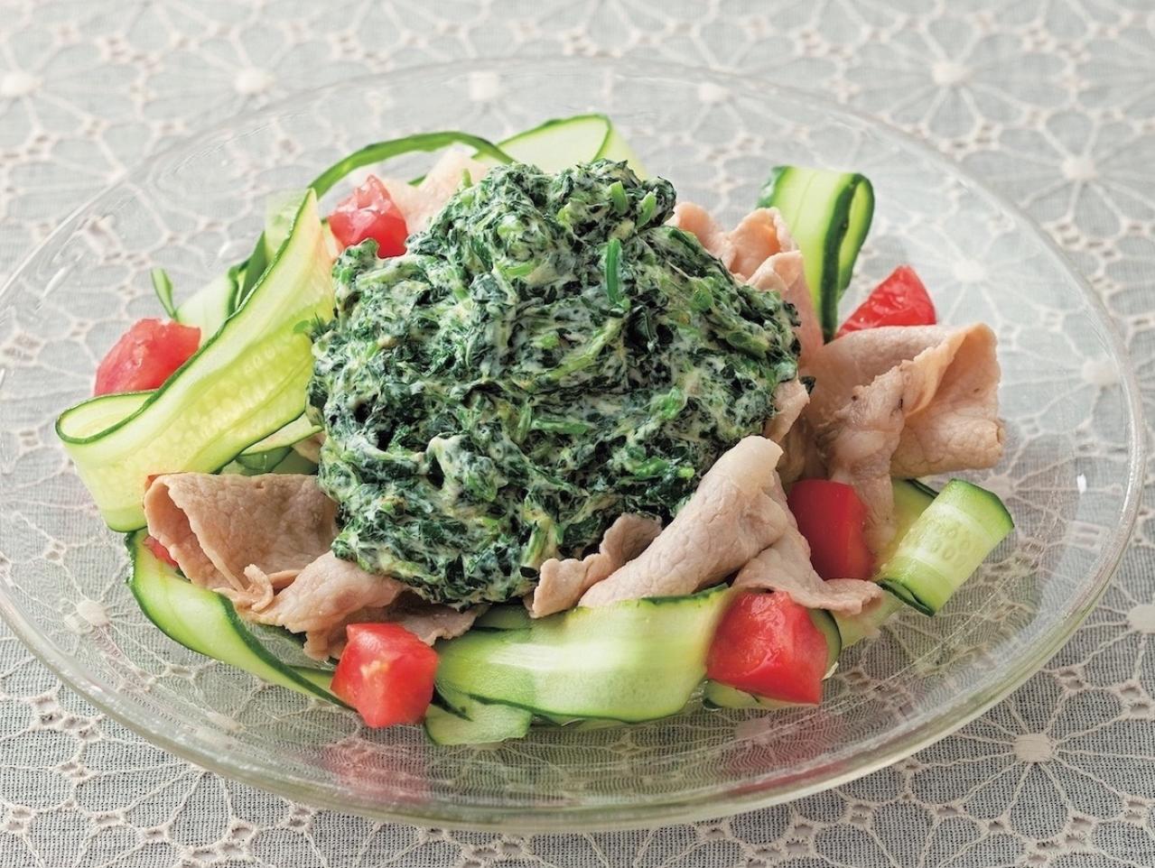 【モロヘイヤ】の簡単でおいしい主菜＆副菜2選「ドライカレー」「豚しゃぶサラダ」（画像4）