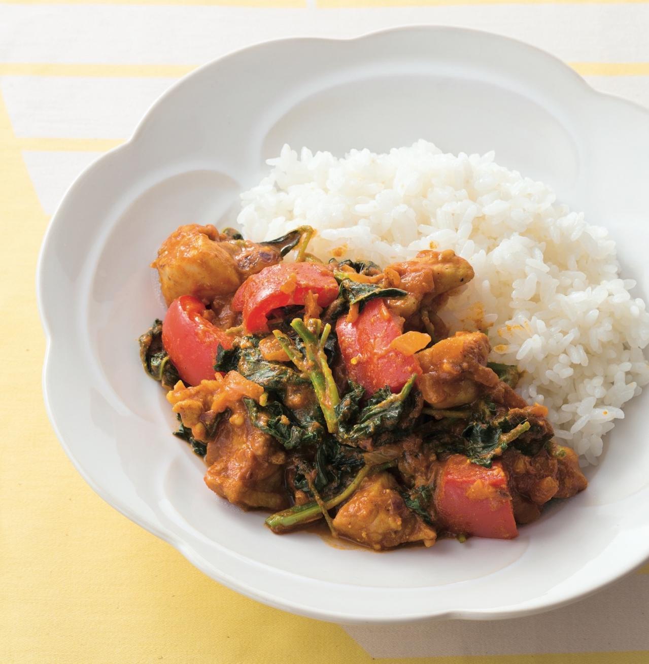 【モロヘイヤ】の簡単でおいしい主菜＆副菜2選「ドライカレー」「豚しゃぶサラダ」（画像3）