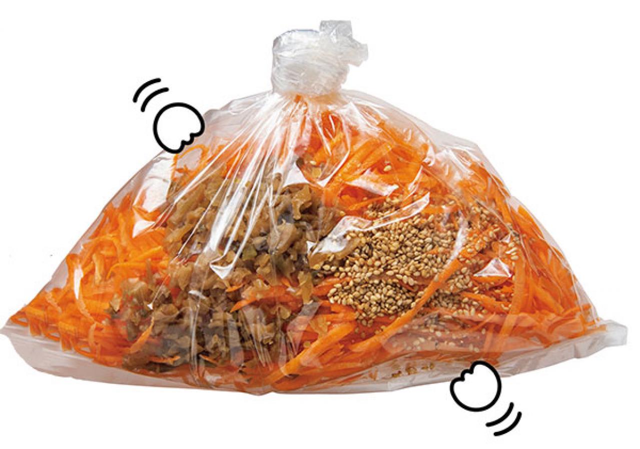 ポリ袋１枚で簡単おかず！ズッキーニのマリネとなすの焼きびたしレシピ（画像5）