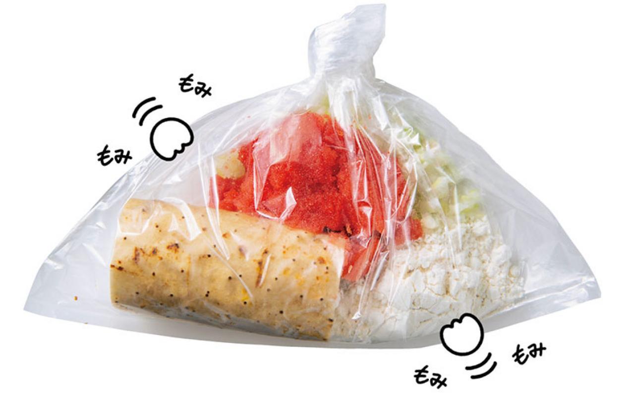 ポリ袋たった１枚で簡単おかず。海鮮のあんかけが手間なく完成！（画像3）