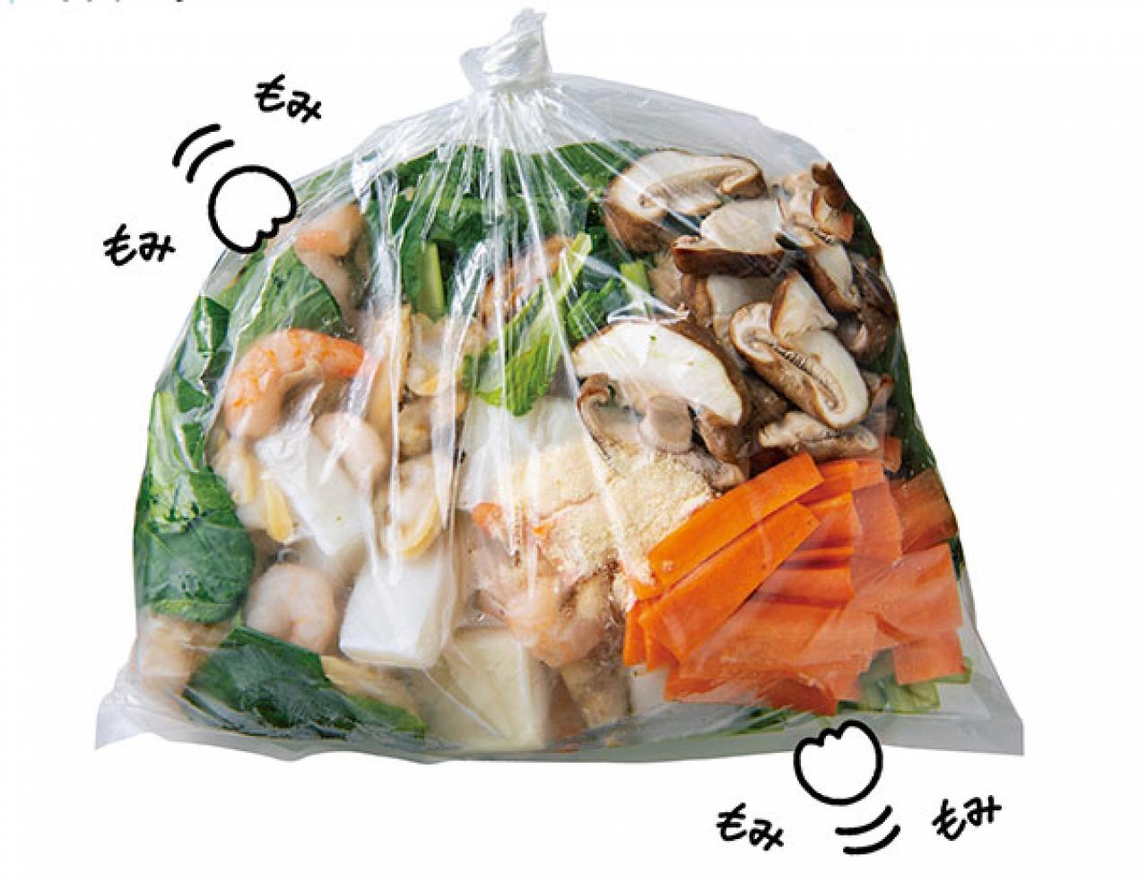 ポリ袋たった１枚で簡単おかず。海鮮のあんかけが手間なく完成！（画像5）