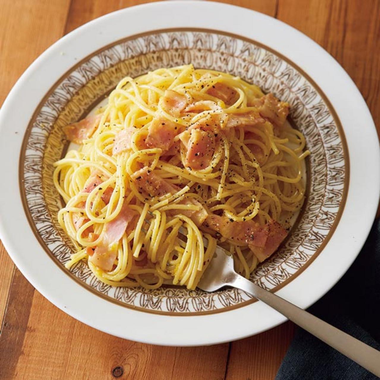 レンチンだけで劇的においしい【カルボナーラ】【ナポリタン風うどん】忙しい平日におすすめ（画像2）