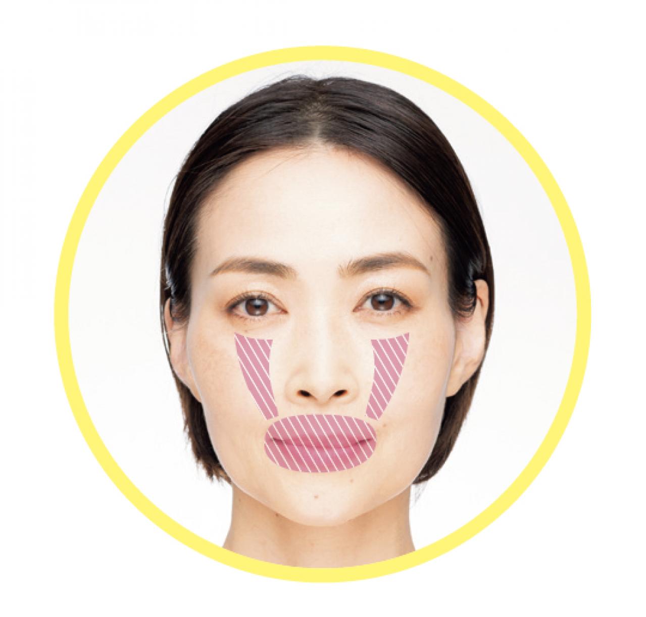 たるんだ口まわりを引き上げて、若々しい顔になる方法とは？ 村木宏衣さんの「奇跡のたるみリフト」（画像3）