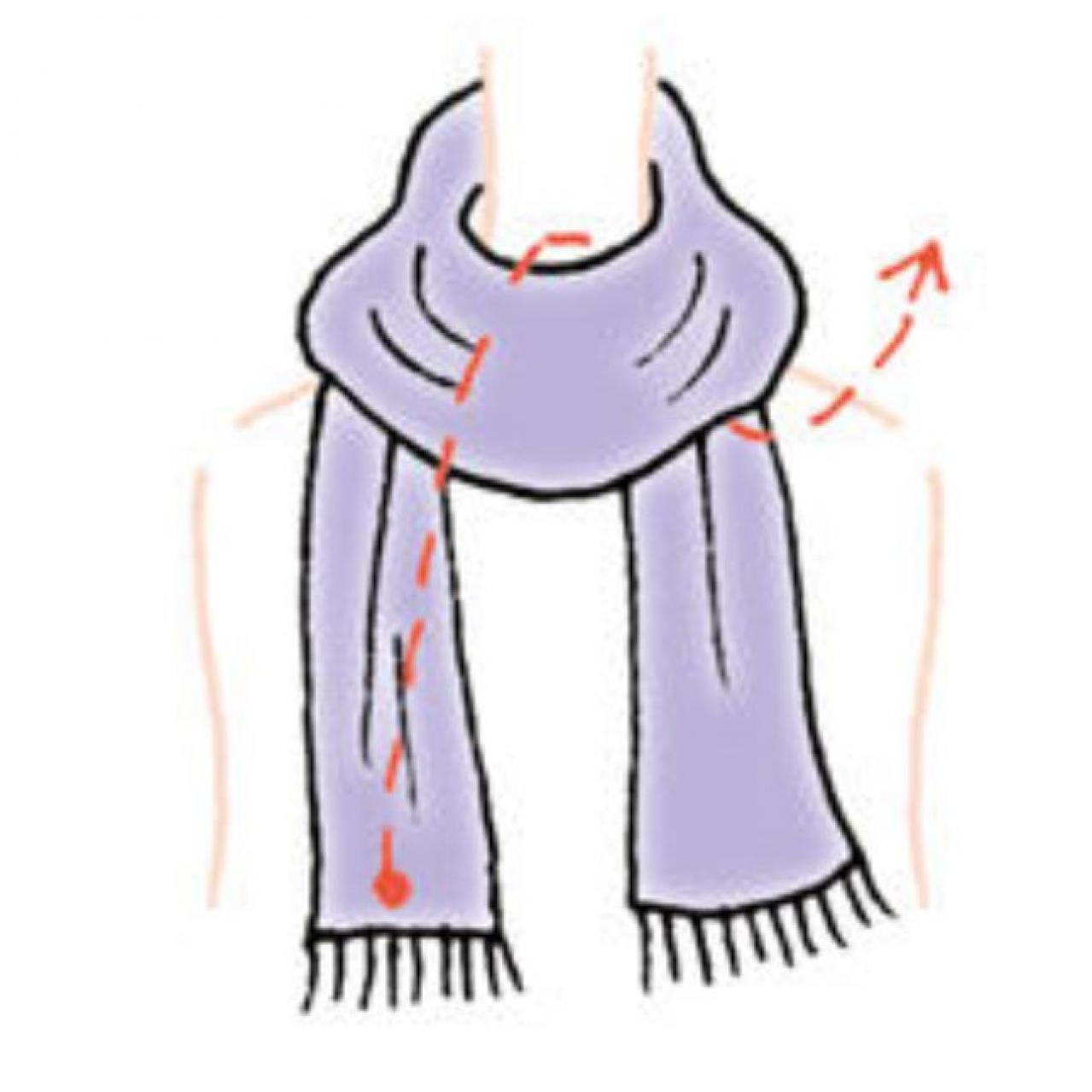 簡単でかわいい！マフラー巻き方2選「プレーンロール」と「ダブルクロス」（画像9）