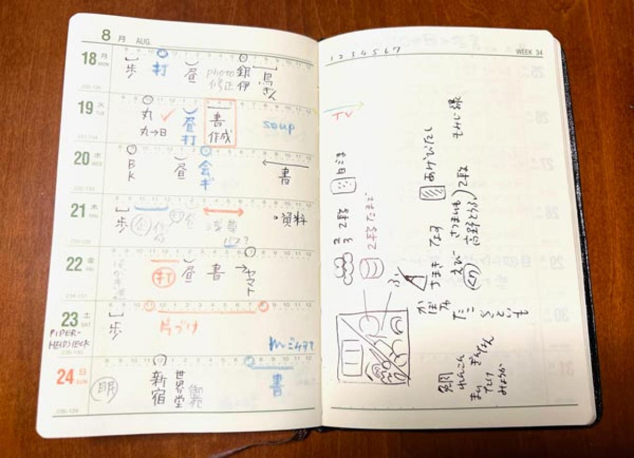 能率手帳GOLDの記入法。「“綺麗に書かない”くらいの心構えで、書く内容も充実してきます」（画像4）