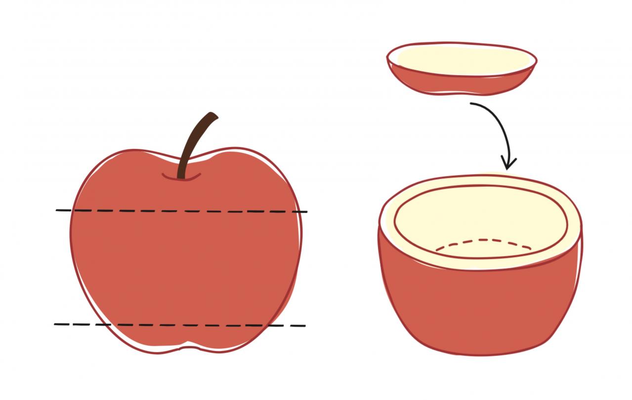 【大人かわいい飾り切り】おなじみのフルーツでおもてなし感を演出できる「アップルカッププレート」（画像5）