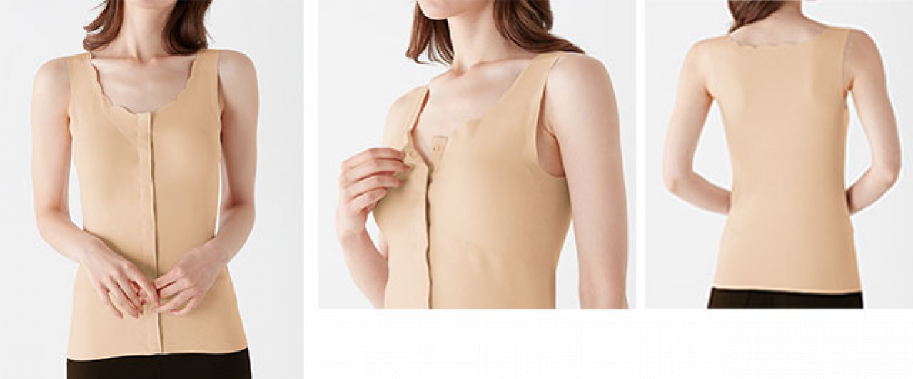 グンゼから 「キズの痛み」に悩む乳がん経験者に寄り添う 「前あきカップ付きタンクトップ」発売！