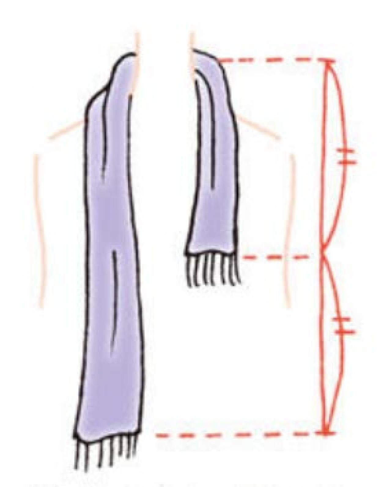 マフラーの巻き方【2選】「ツイストオフタートル」と「2重巻きサイドノット」 後ろ姿も素敵に！（画像9）