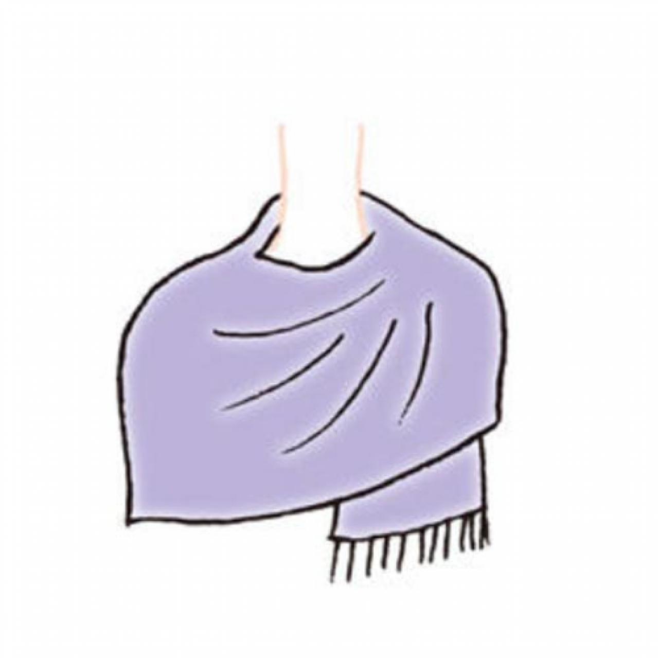 【ストールの巻き方2選】暖かさ抜群！の「シンプルドレープ」と「セーラー結び」（画像5）