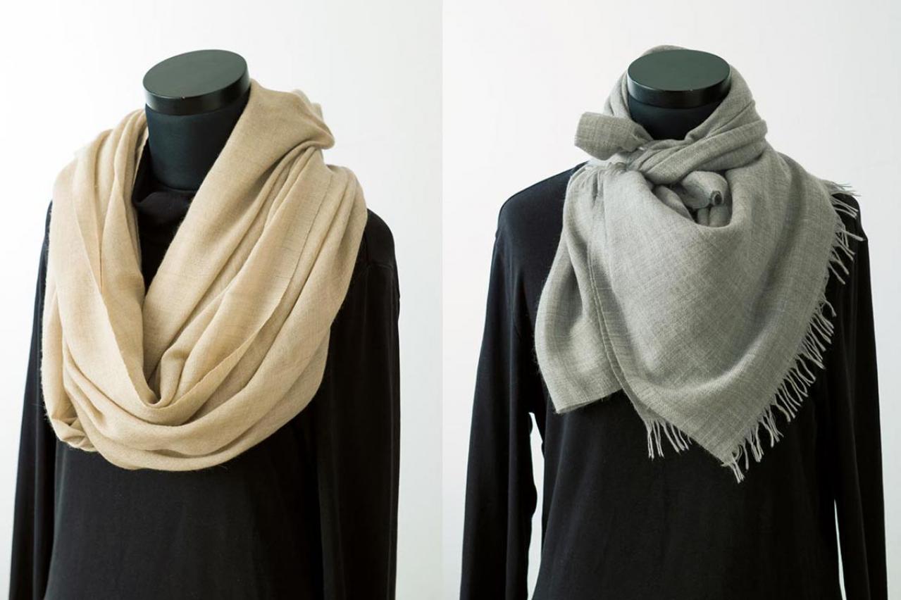 マフラー&ストールの巻き方２選　ボリュームを魅せる「アフガン巻き」と「ダブルドレープ」