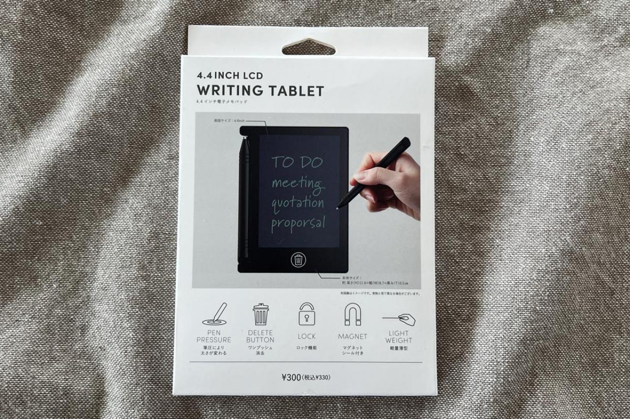 【スリコ】の手書きでOK！保存＆消去も簡単な電子メモパッド。使い勝手はかなりイイ
