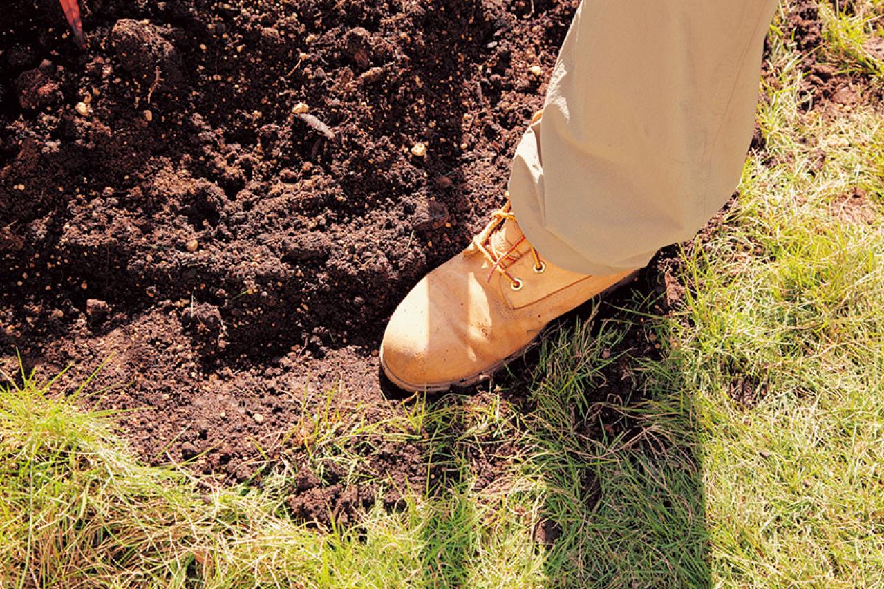 【狭い場所でのガーデニング】レンガを並べるだけで簡単、おしゃれな縁取り花壇のつくり方（画像13）