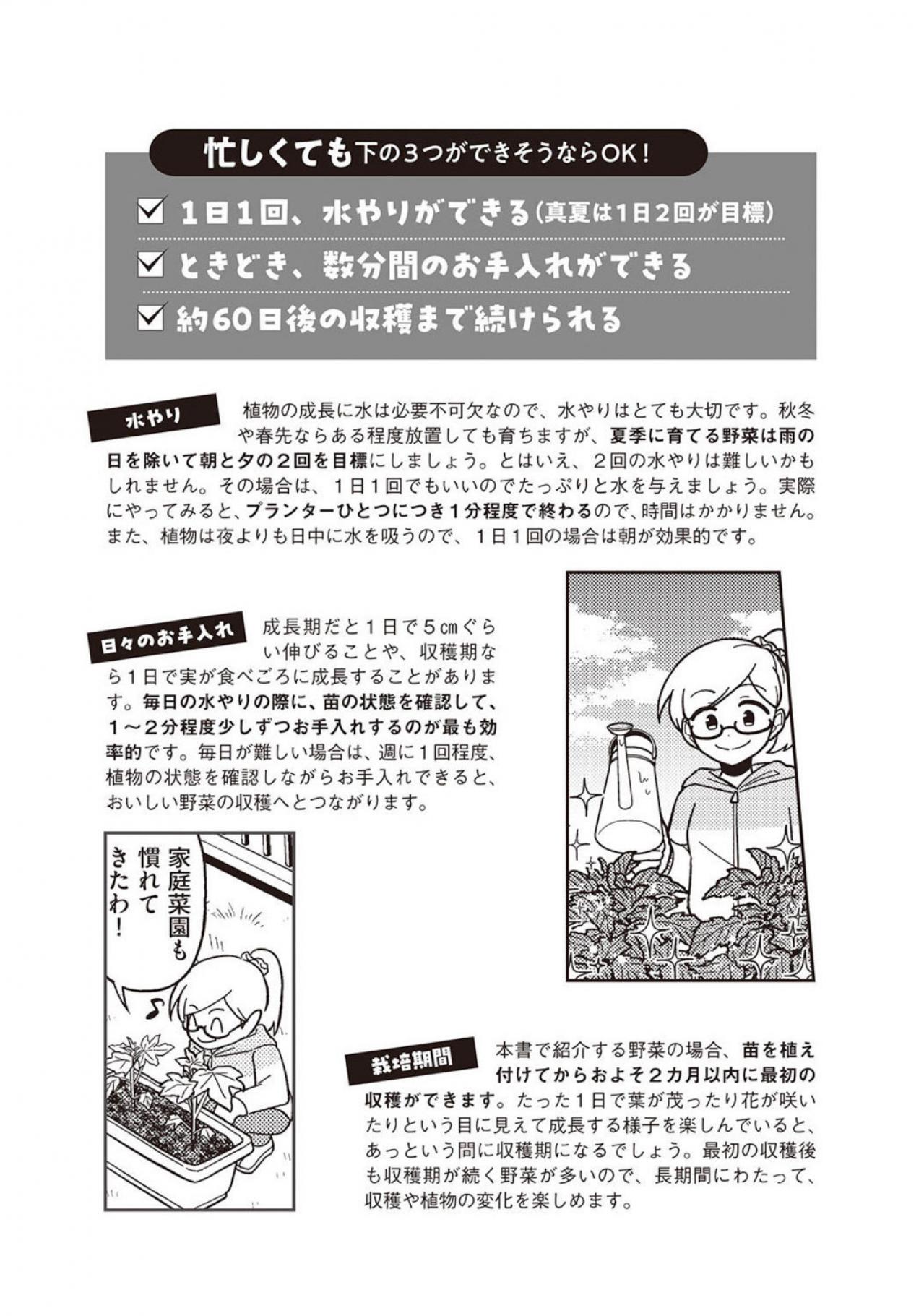 【マンガでわかる野菜づくり】ズボラ・初心者でも成功する栽培のコツとは？（画像5）