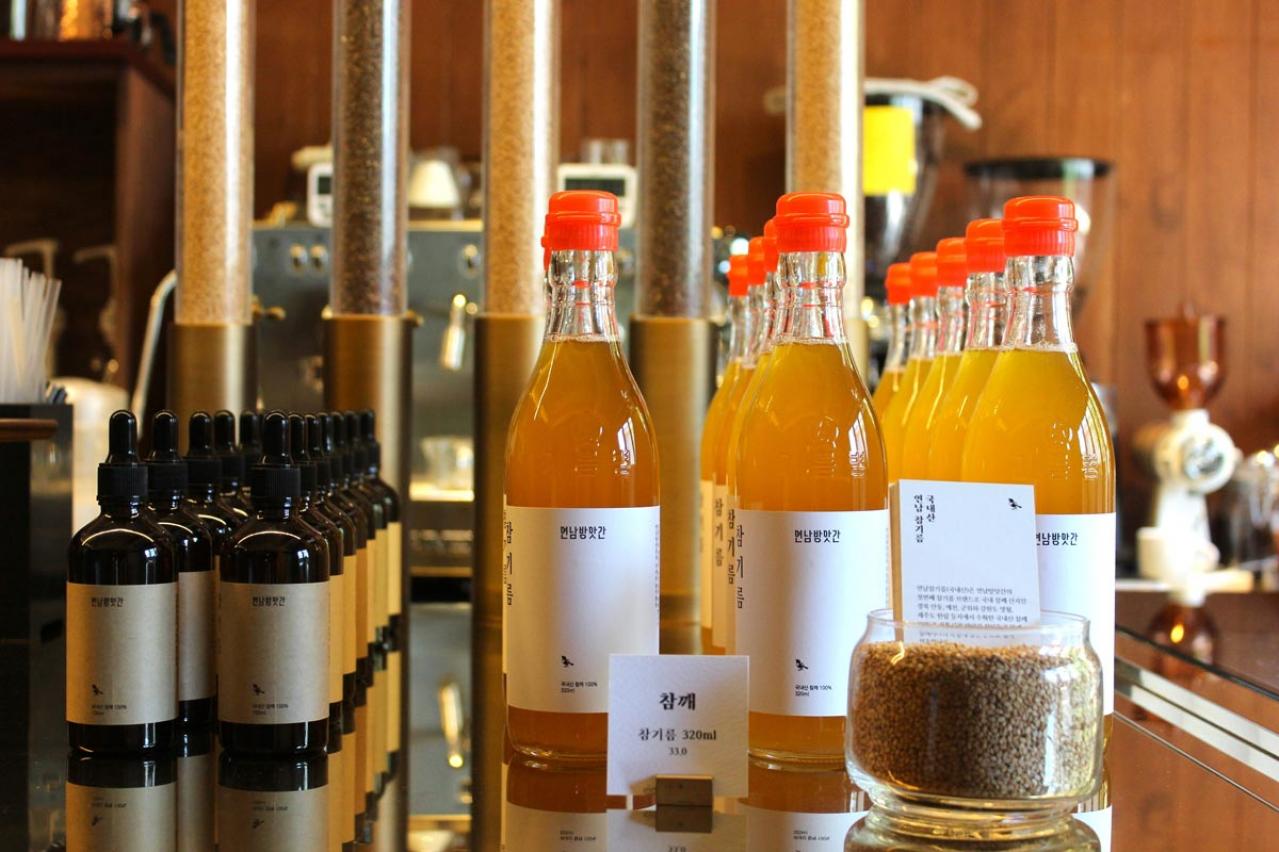 市場のゴマ油＆エゴマ油