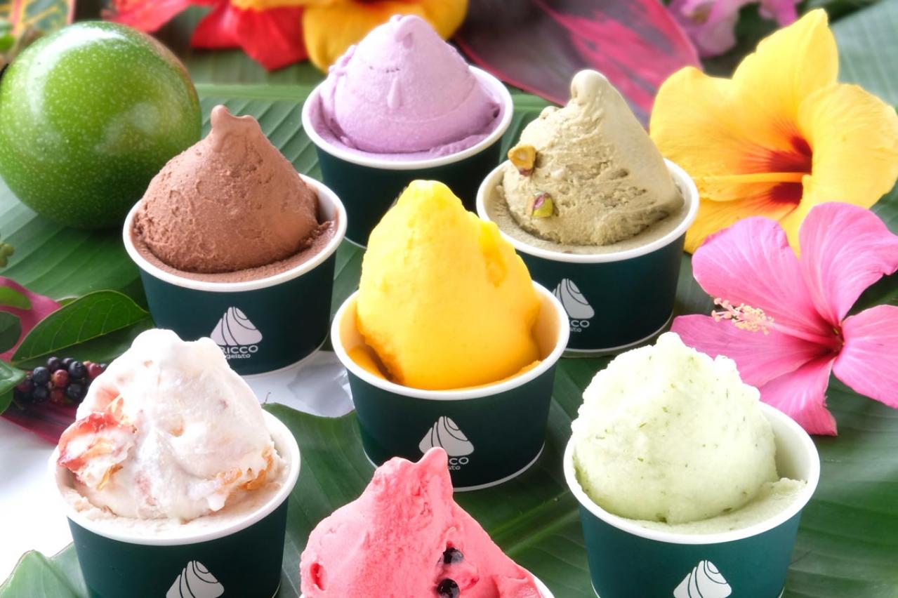 フードスタイリスト 黒木優子さんのお取り寄せ【ほっと一息お気に入りのおやつ】 リッコジェラートの「ジェラート」と永楽堂の「たこせんべい」