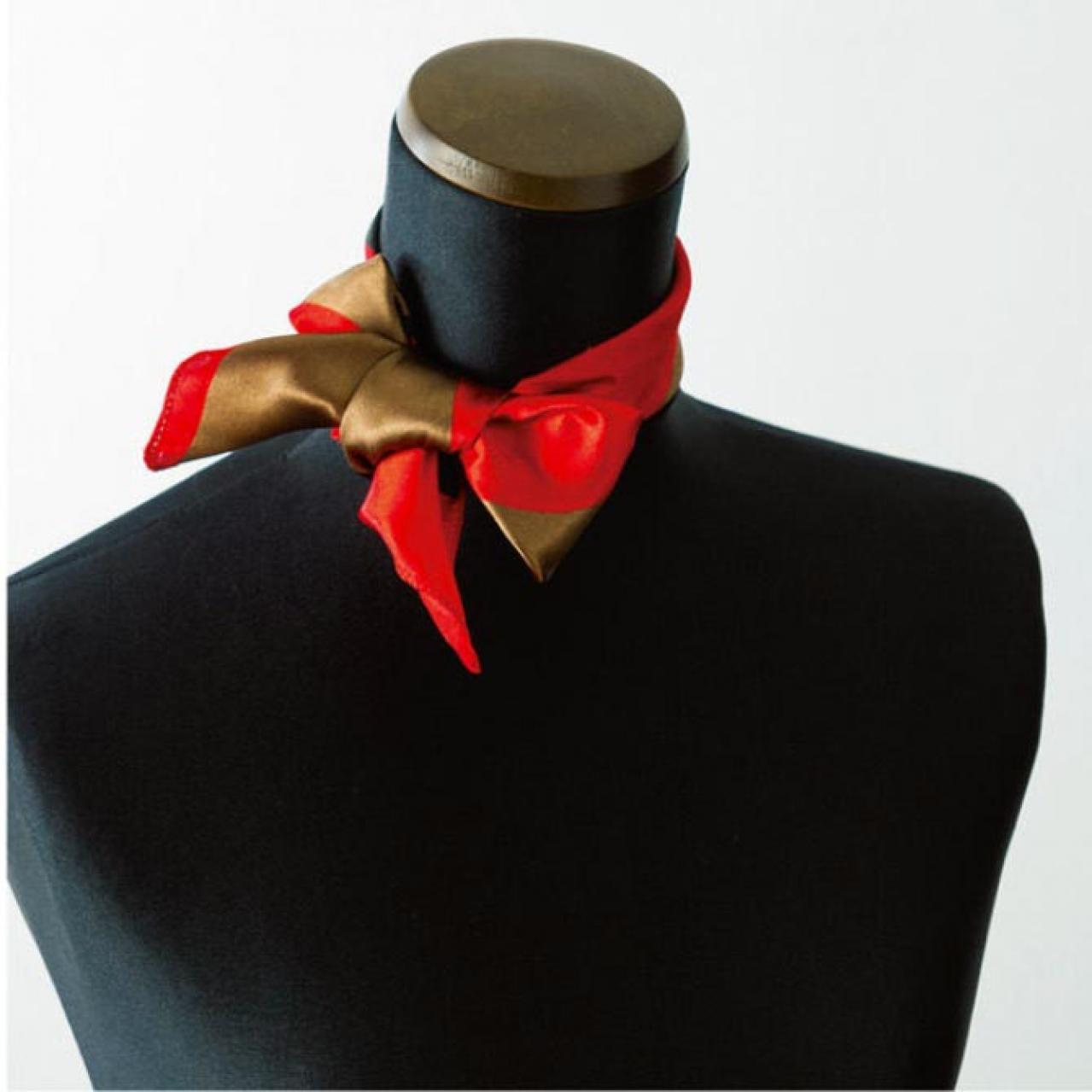 小さめスカーフで【冷房対策】「おしゃれだね」と言われる簡単な結び方2選（画像2）