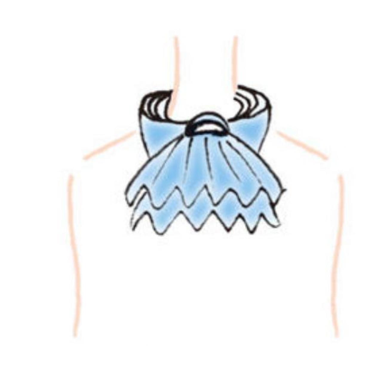 紫外線からも冷房の風からも首をガード【小さめスカーフ】1枚あればできる「ループリボン」と「ピエロ」（画像15）