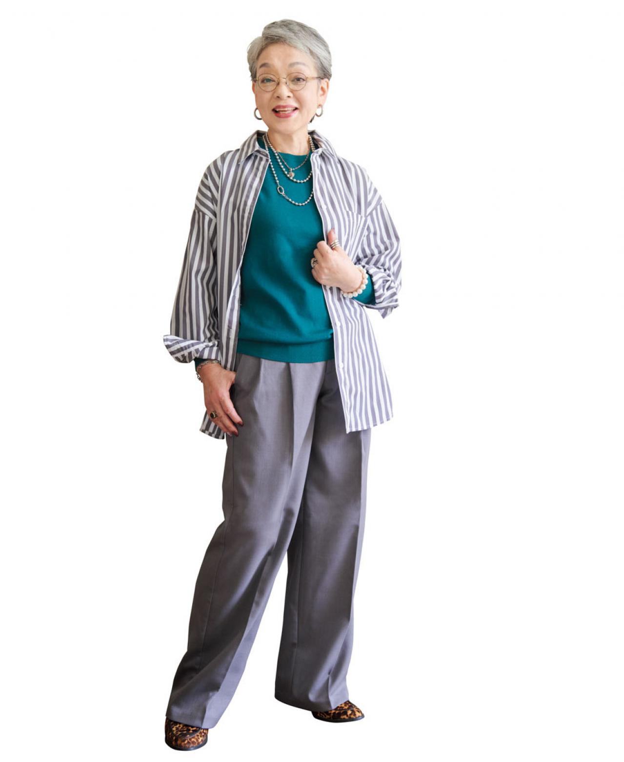 68歳、YouTubeで人気の【きょうこばぁば】ユニクロやジーユーを品よく着こなすコツとは？（画像7）