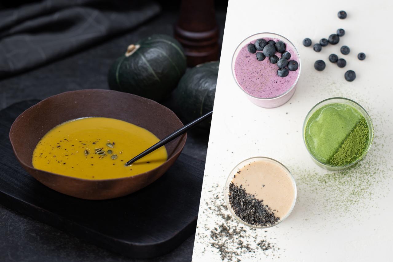 1. 熱々のスープも、ひんやり冷たいスムージーも。ホット&コールド両方に対応