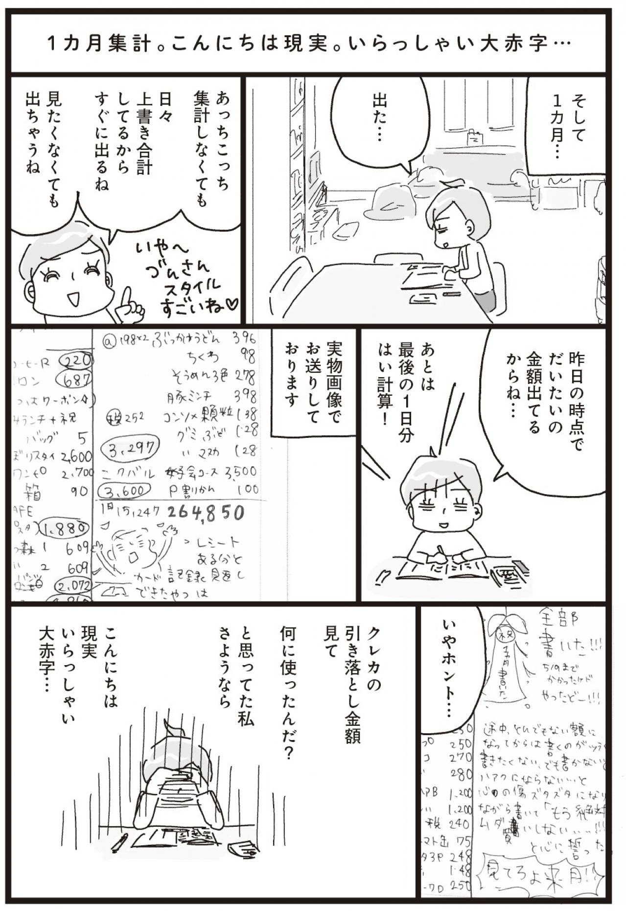【マンガ・家計簿術＃8】家計簿を書き始めて1カ月、その結果は？（画像3）