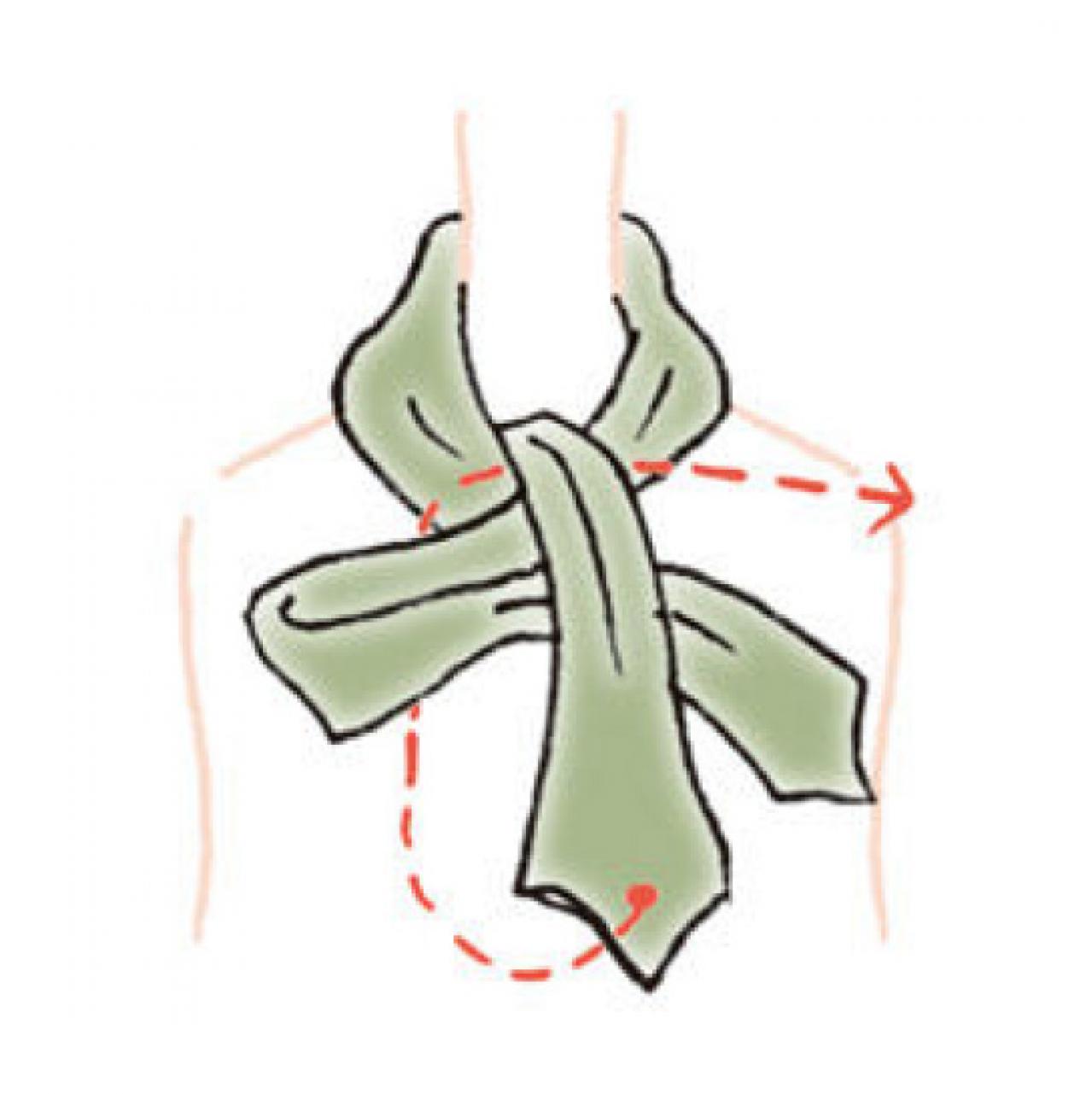 スカーフの巻き方で顔まわり華やかに！「リボン結び」と「シングルリボン」の簡単テクニック（画像16）