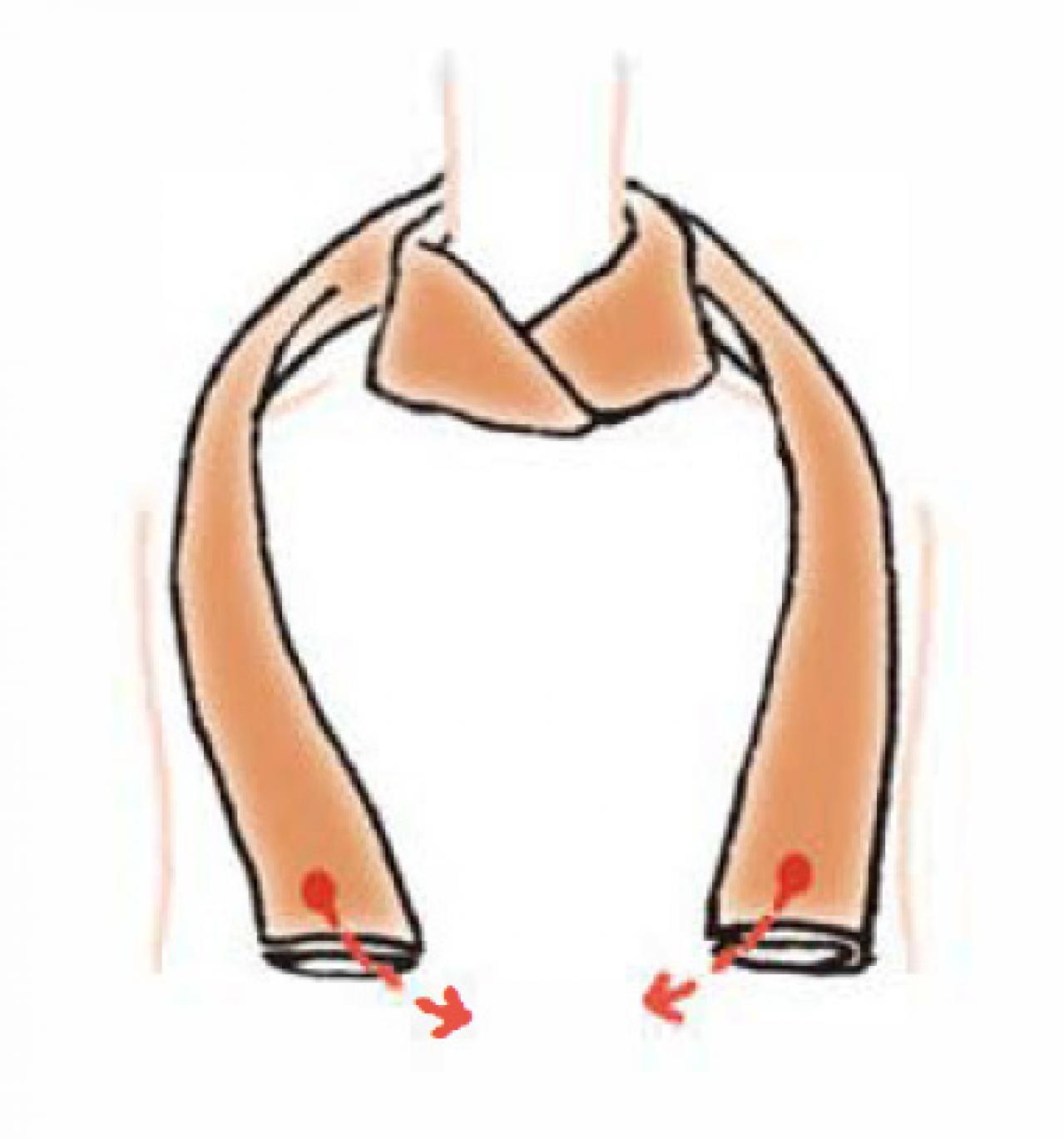 どんな服にも合う【ロングスカーフの巻き方】「2重巻き」はシンプルなのに最強！（画像6）