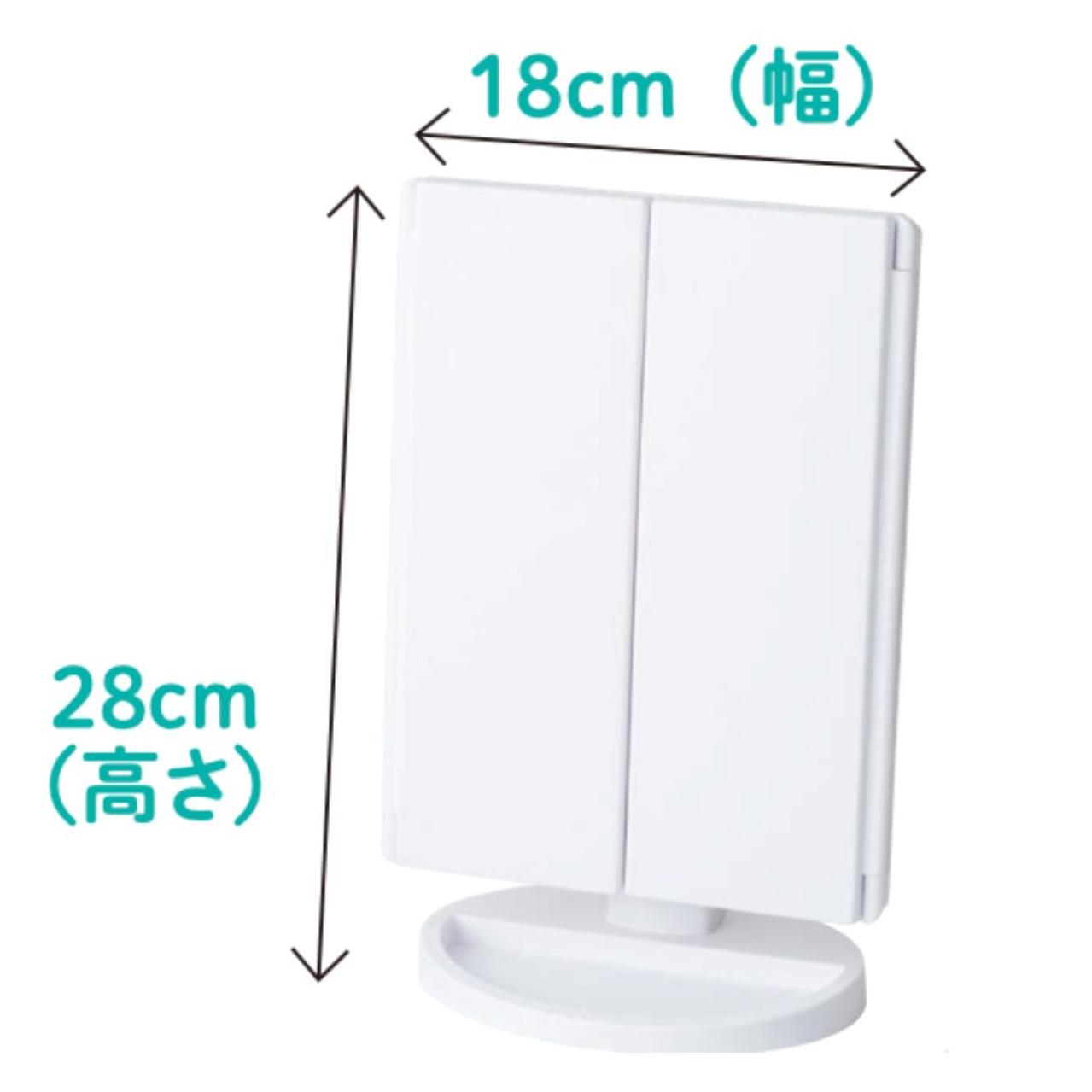 「最近近くが見えづらくなってきた…」人もメイクに困らない！便利すぎる「照明つき卓上三面鏡」とは？（画像3）