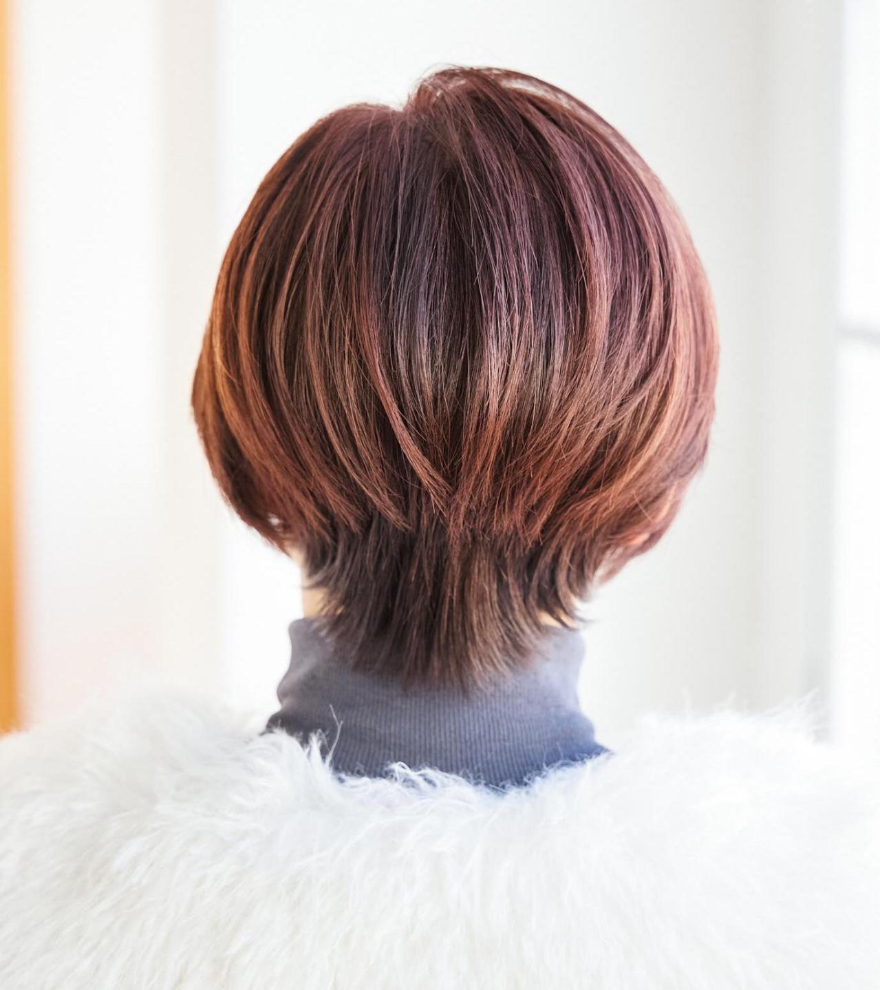 2025年最旬のショートスタイル【60代からの悩み解消ヘア】ポイントはトップのボリューム感（画像9）