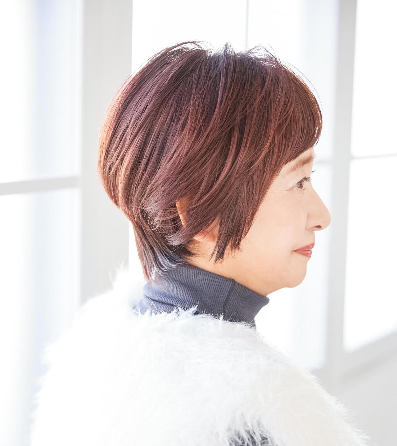 2025年最旬のショートスタイル【60代からの悩み解消ヘア】ポイントはトップのボリューム感（画像8）