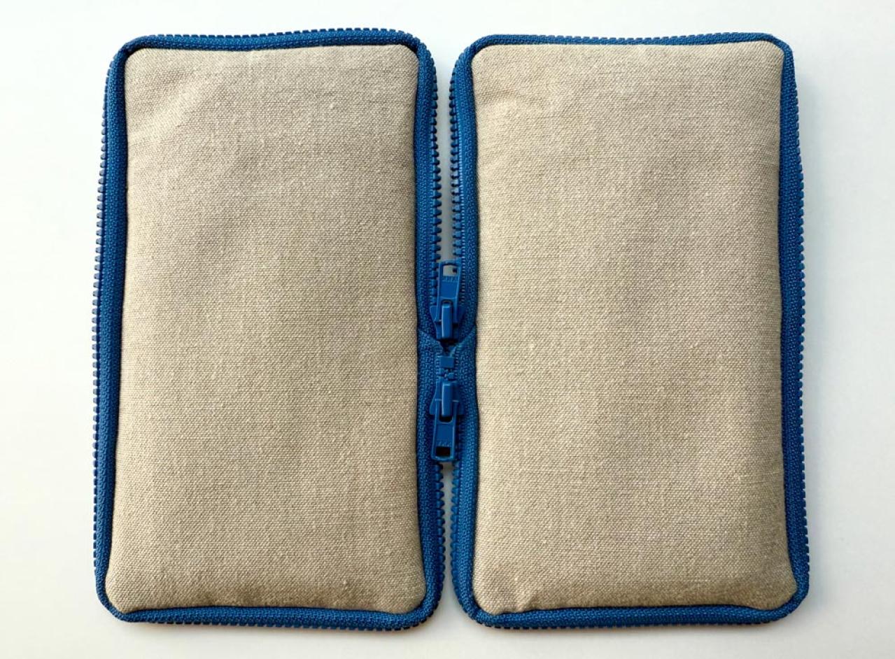 とにかく平たい！【つくしペンケース】リネン100%帆布で手触り抜群「文具をすっきりひとまとめ」（画像4）