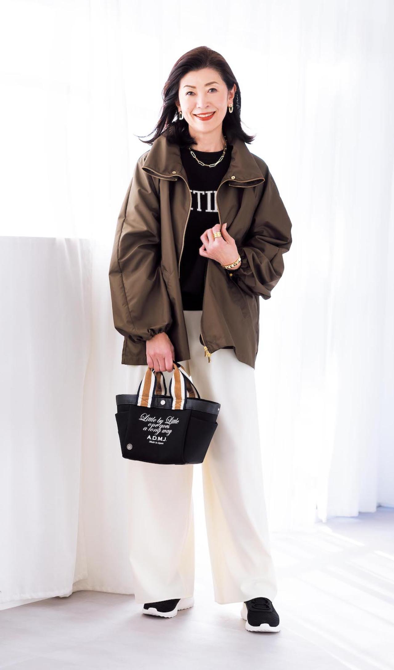 人気スタイリスト・岡部久仁子さんおすすめ！ 今風のシルエットになる【ショート丈の春アウター】3選（画像4）