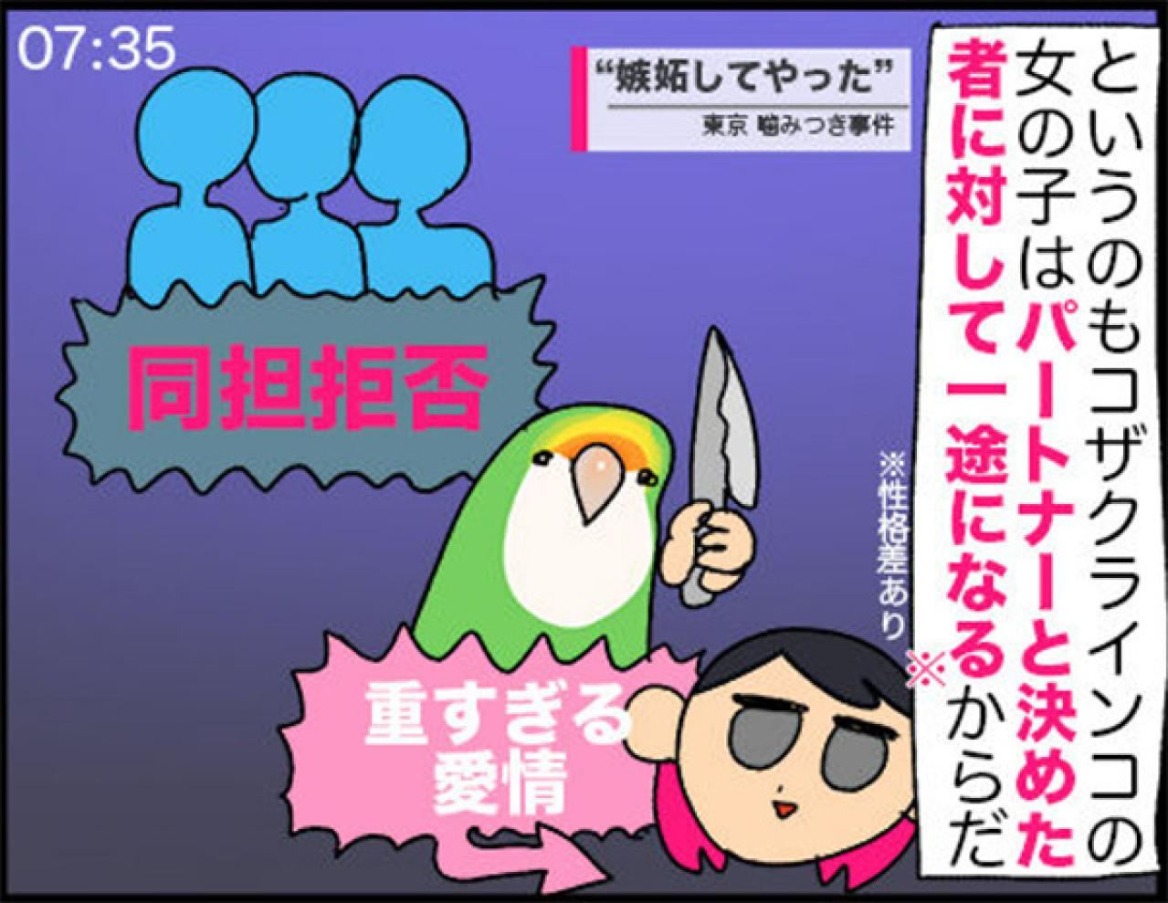 【鳥マンガ＃18】飼い主に一途すぎるインコの困りごと／ゴルちゃんの盗撮に成功！そのときの姿勢がすごい（画像8）
