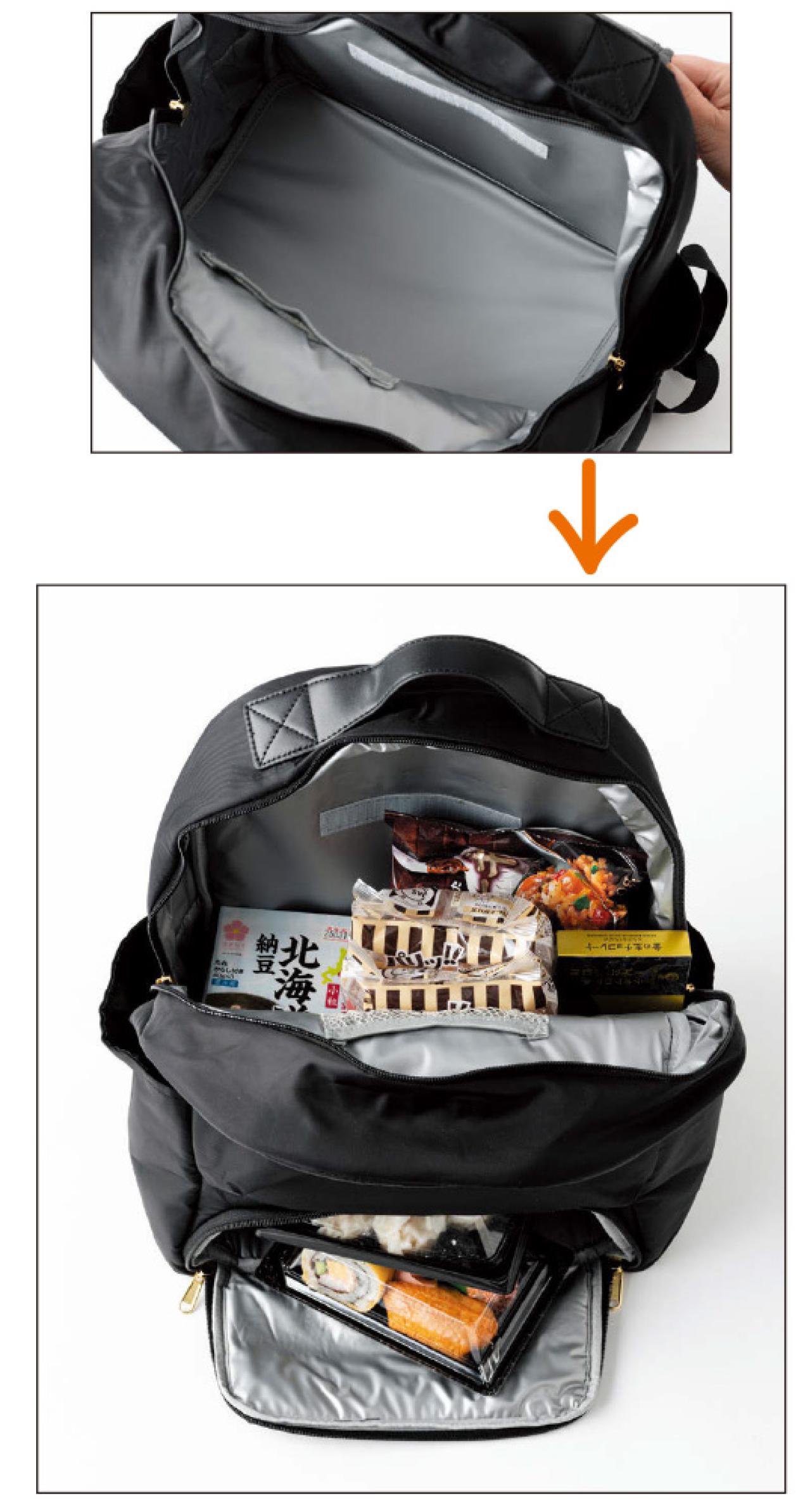 暑い日の買い物も涼やかに！「保温保冷 買い物らくらくリュック」旅行もアウトドアにも（画像4）