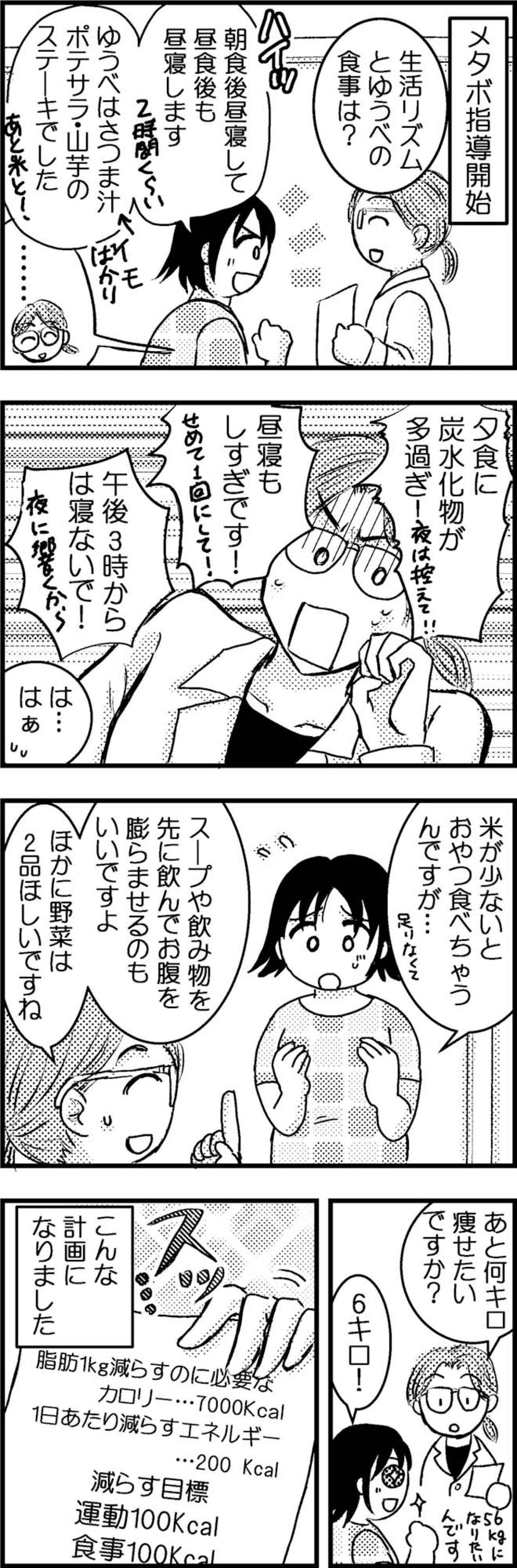 保健師さんのスパルタ（？）指導！60kg切りも目前【脱デブ日記 #10】（画像2）