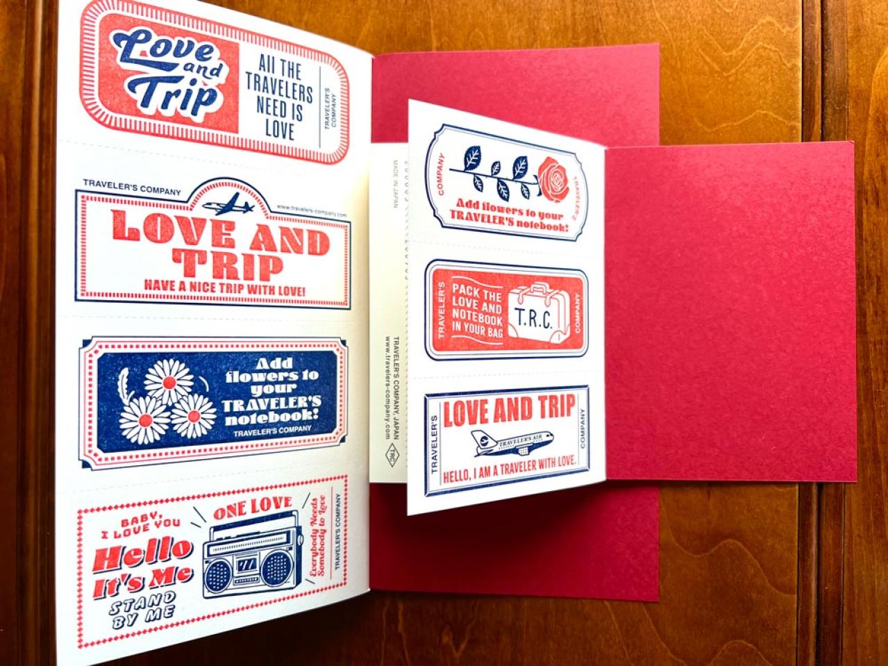 情熱の赤が旅心をくすぐる 大人気トラベラーズノート「 LOVE AND TRIP」新作は赤！（画像8）