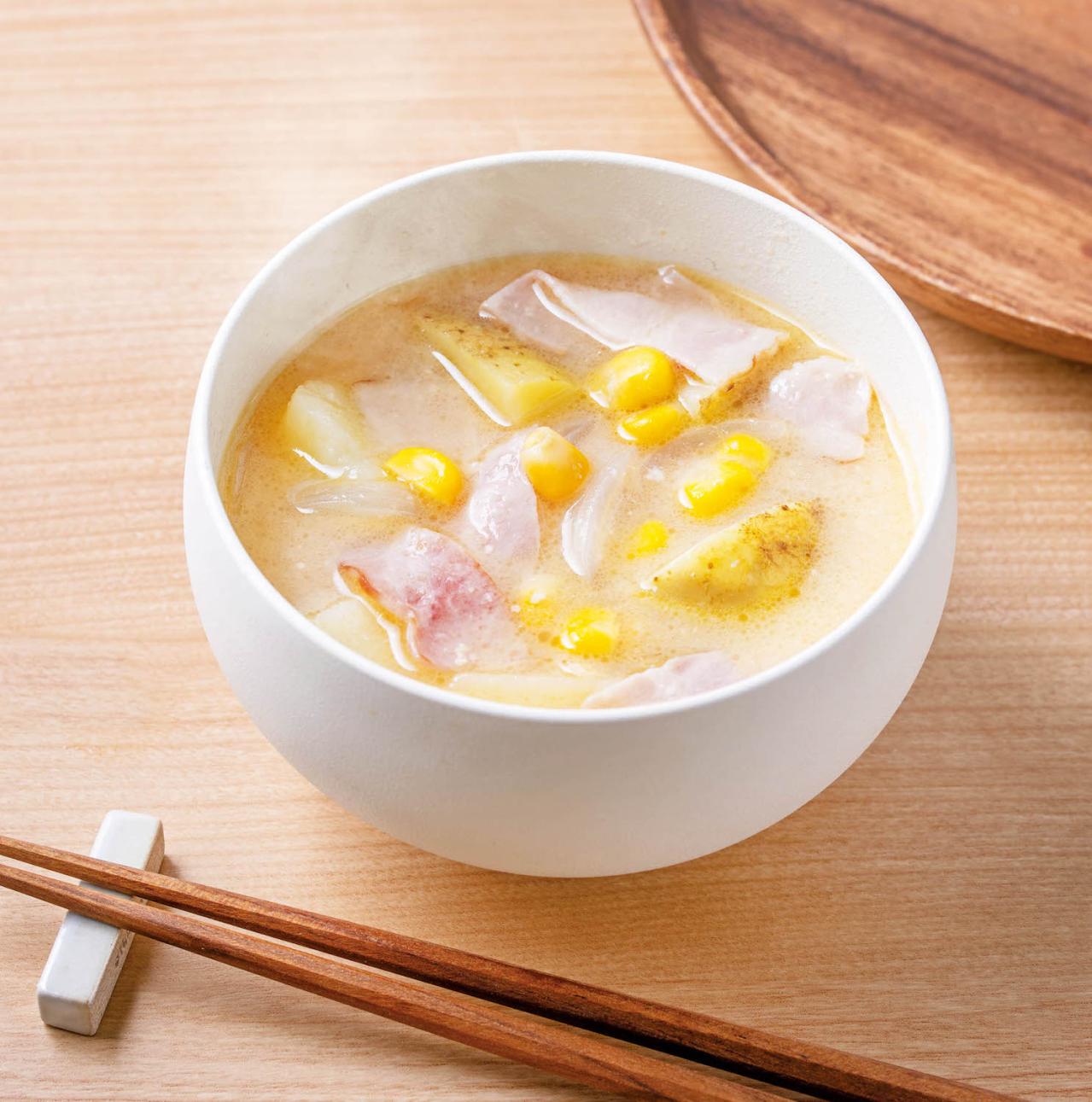 マルコメ社員おすすめの【春のみそ汁】2選「新じゃが、新玉ねぎのバター風味」「鶏肉と豆苗のかき玉」（画像2）