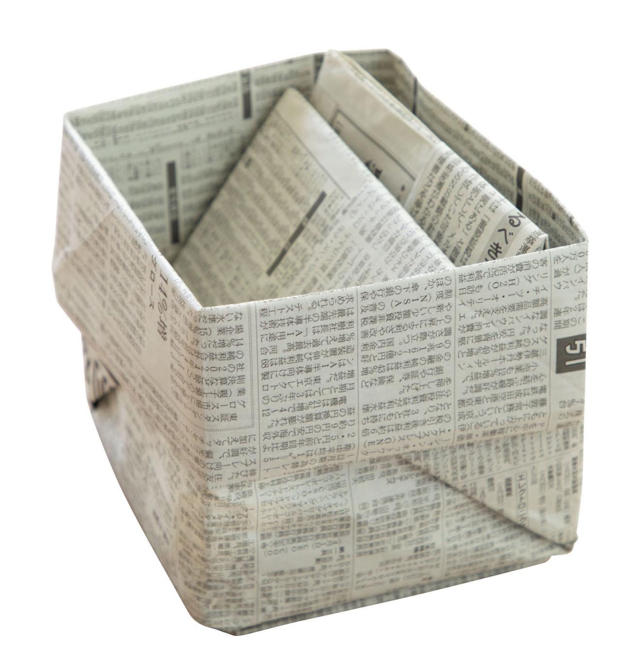 【近藤典子さん】おすすめ！ 新聞紙で簡単にできて使い勝手◎の「二重底の新聞BOX」の作り方（画像18）