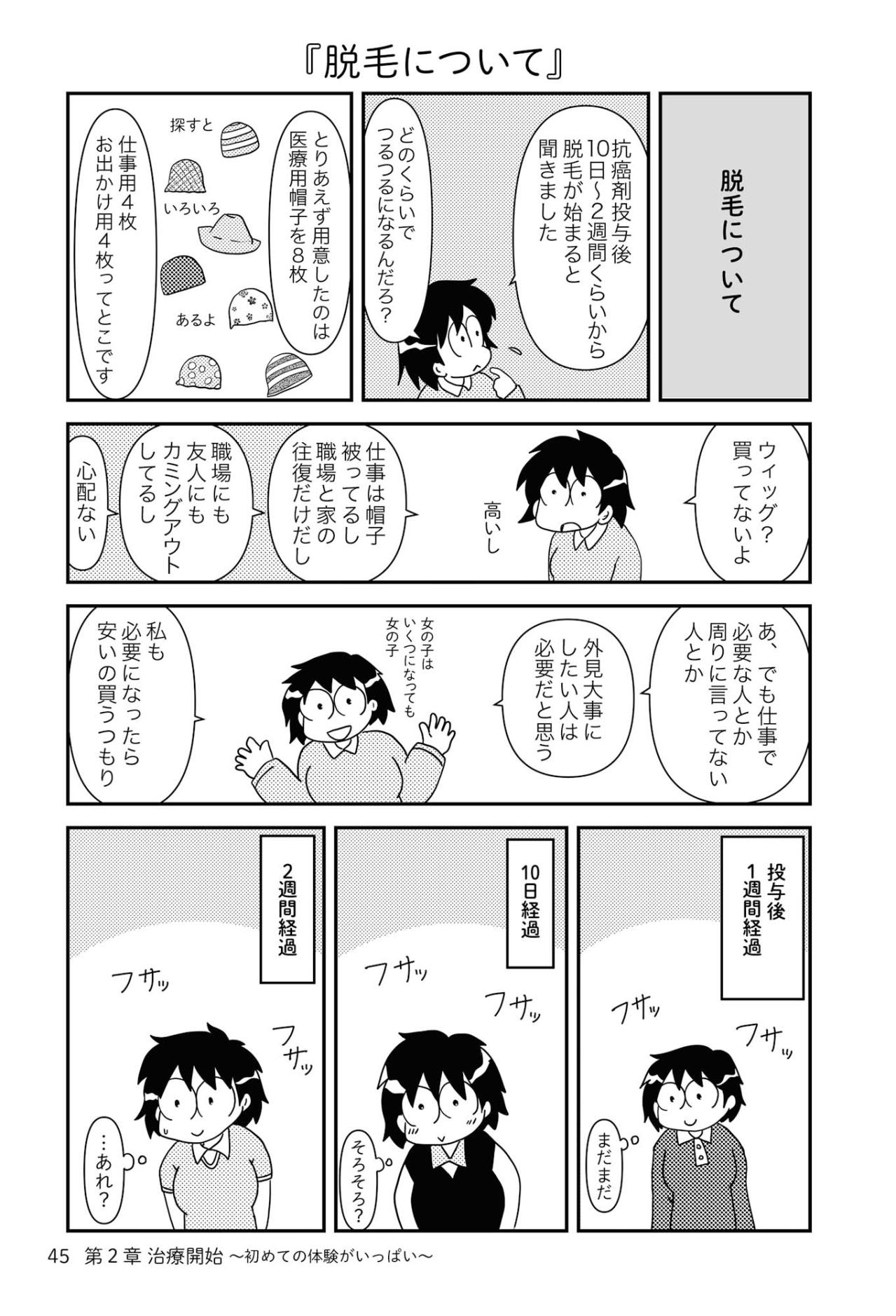 抗がん剤の副作用による脱毛…髪の毛の抜け方は？【乳癌日記 #16】（画像2）