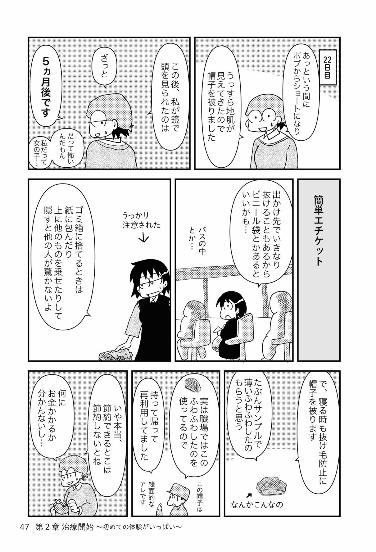 抗がん剤の副作用で髪が抜けるときにあると便利なものは？【乳癌日記 #17】（画像2）
