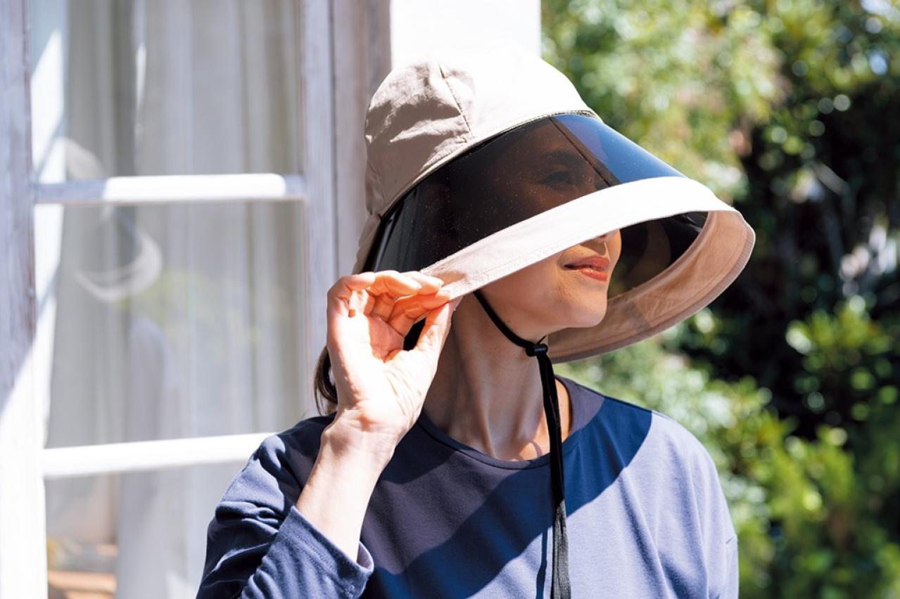 夏のお出かけ時、紫外線から全顔を守る！女優ハット風「コットンバイザーハット」のおすすめポイント（画像2）